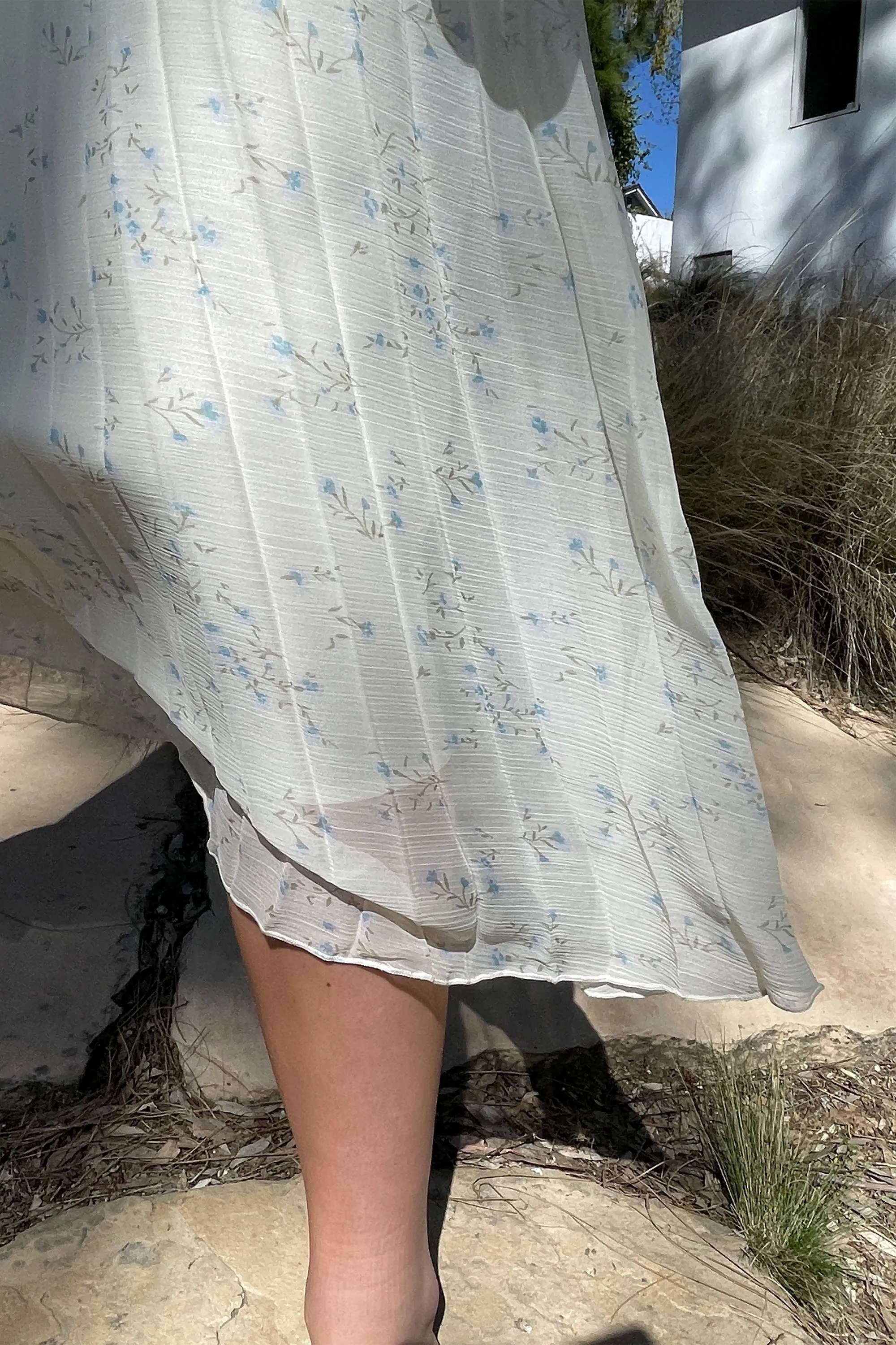 PLEATED FLORAL MIDI SKIRT sold by OAK AND FORT product image thumbnail 2