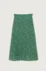 PLEATED FLORAL MIDI SKIRT sold by OAK AND FORT