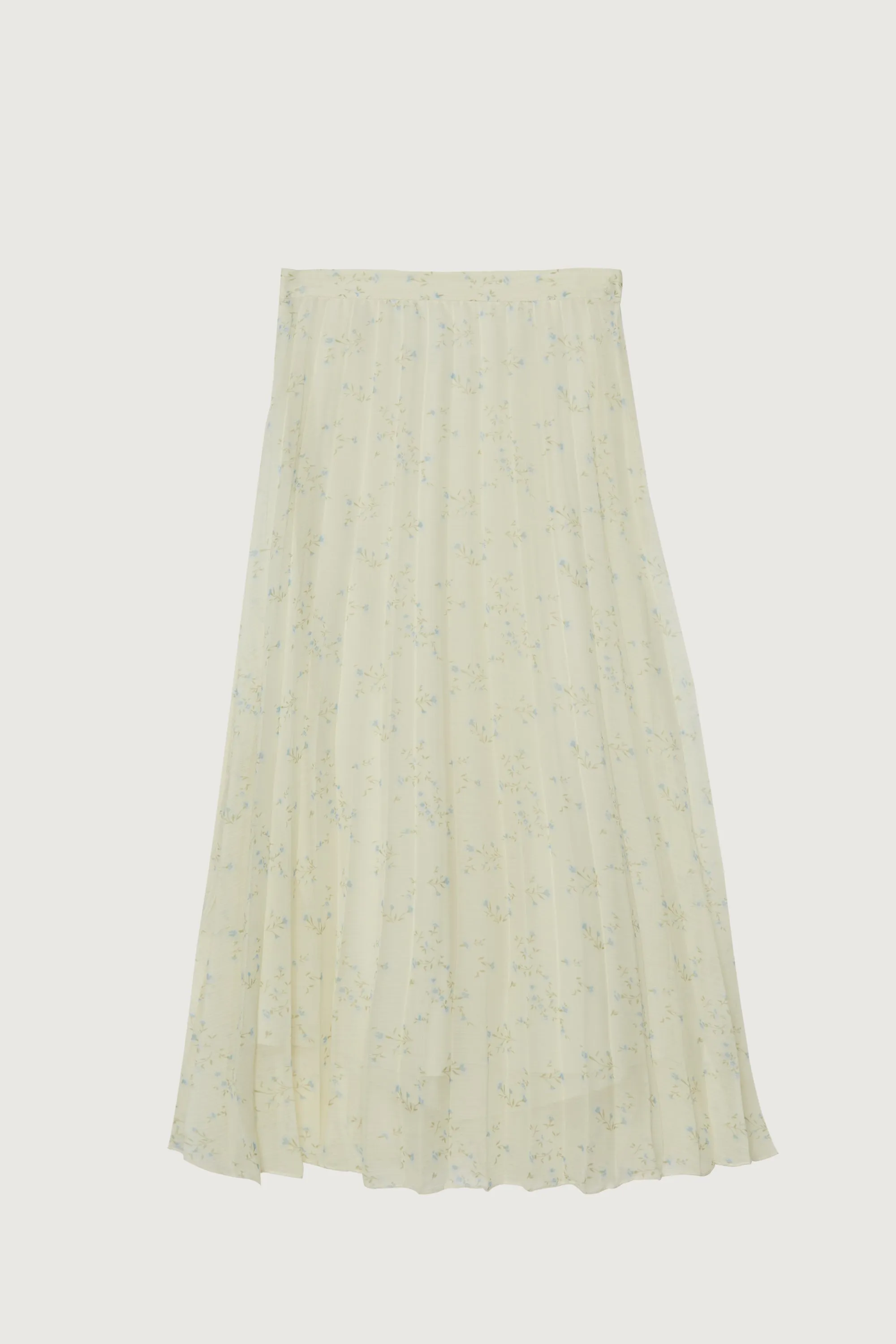 PLEATED FLORAL MIDI SKIRT sold by OAK AND FORT product image thumbnail 3