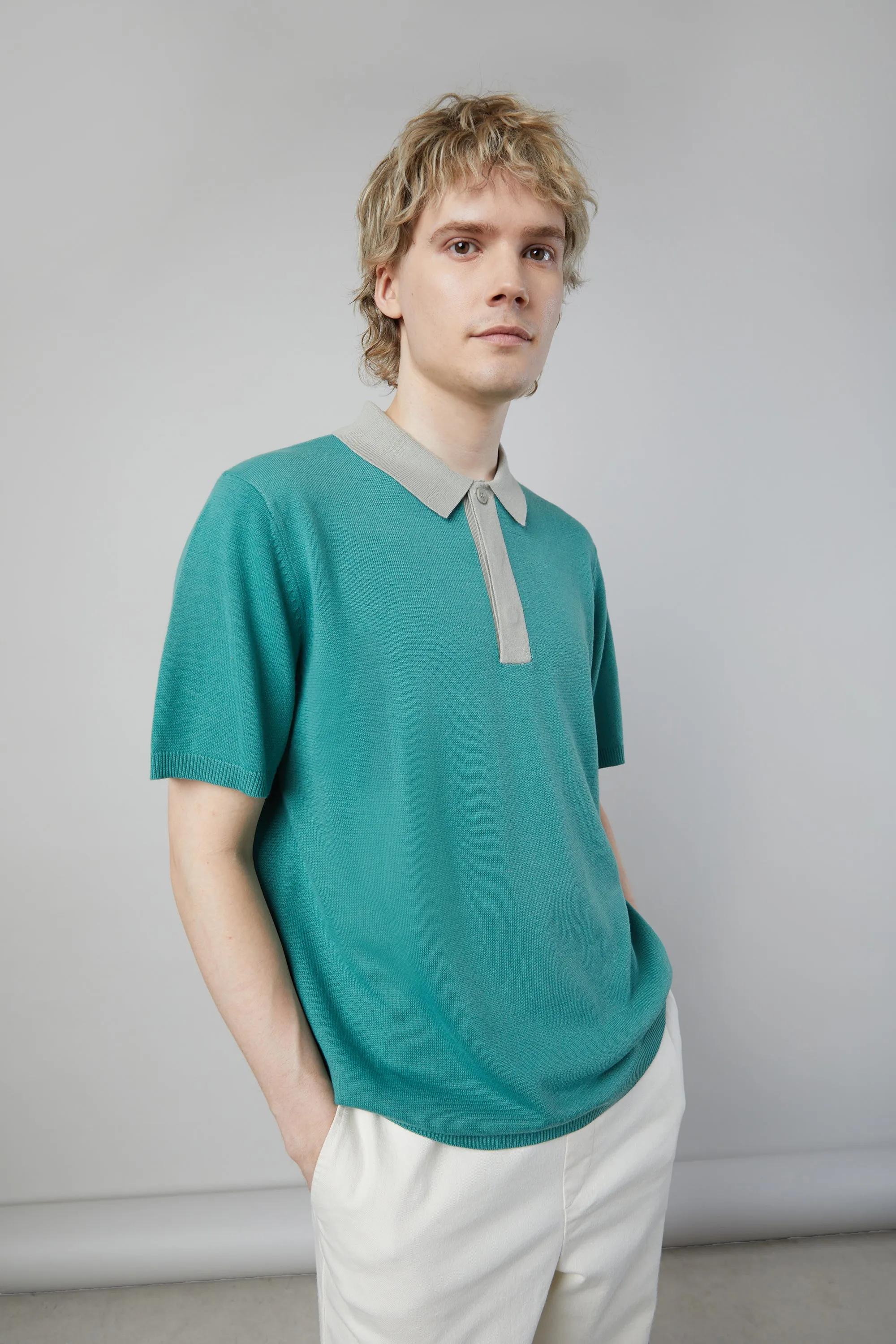 COLOUR BLOCK POLO sold by OAK AND FORT