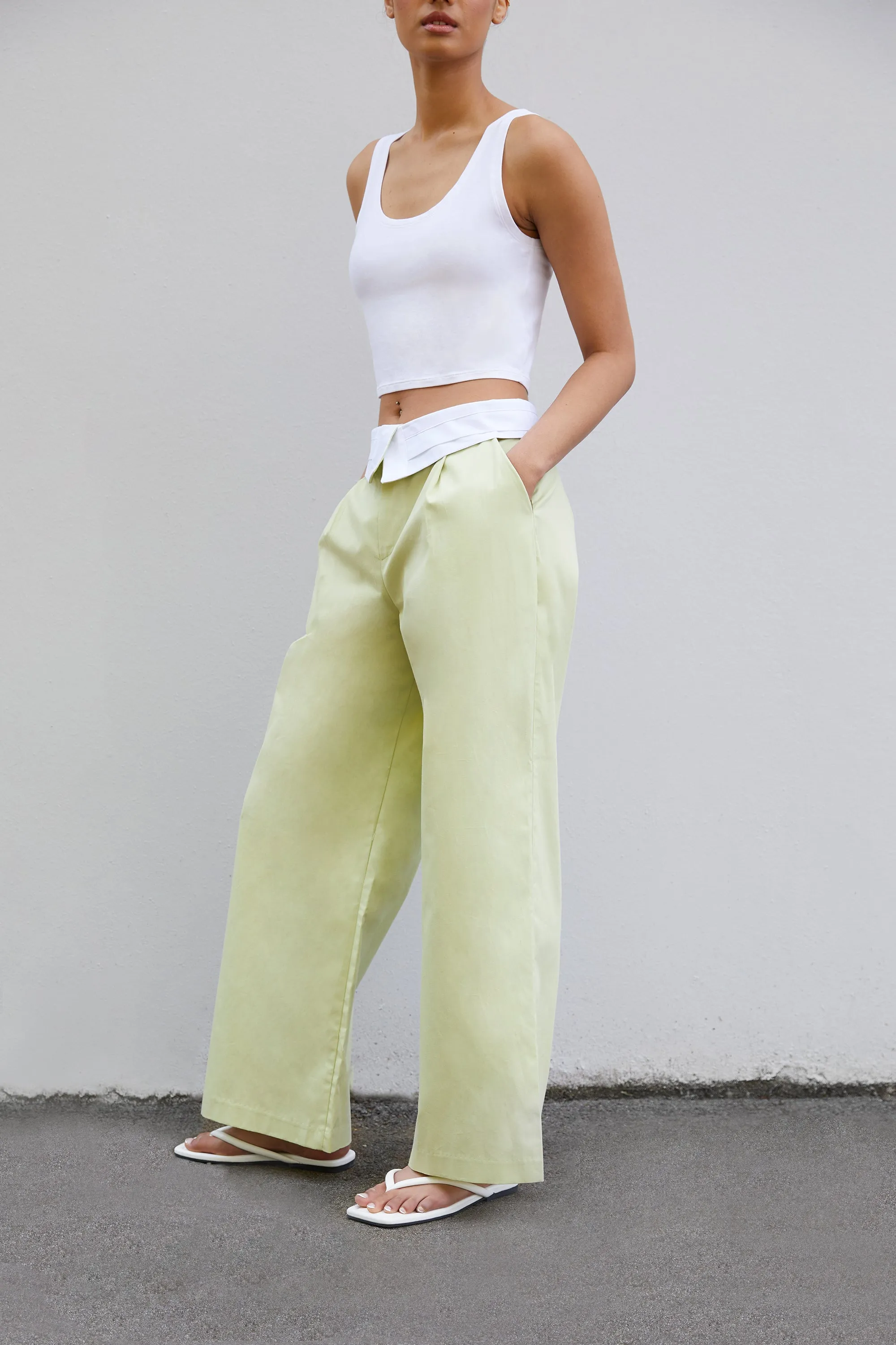 HIGH-RISE WAIST PANT sold by OAK AND FORT product image thumbnail 2
