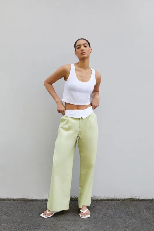 HIGH-RISE WAIST PANT sold by OAK AND FORT