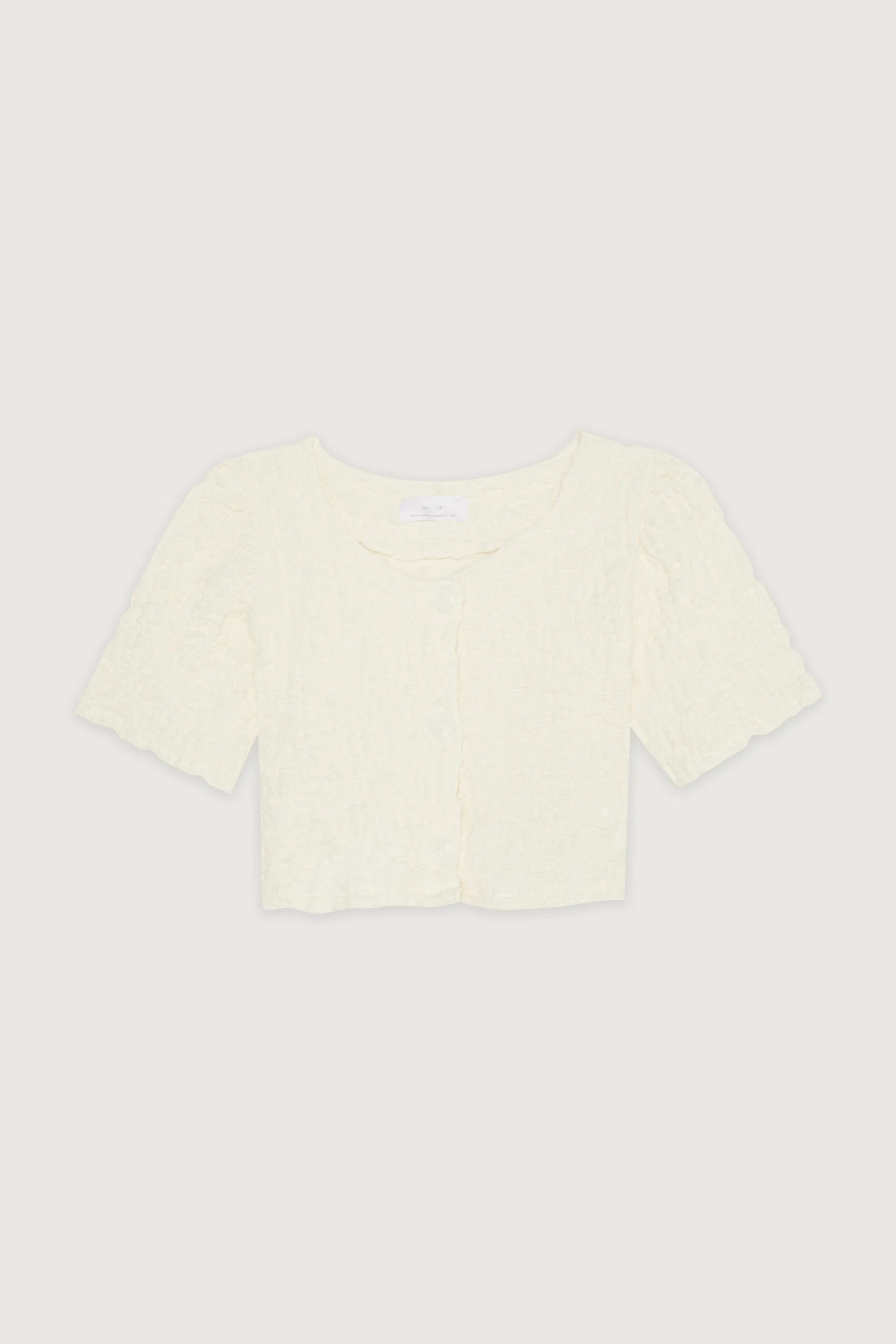 CROPPED BUTTON FRONT TOP sold by OAK AND FORT product image thumbnail 3