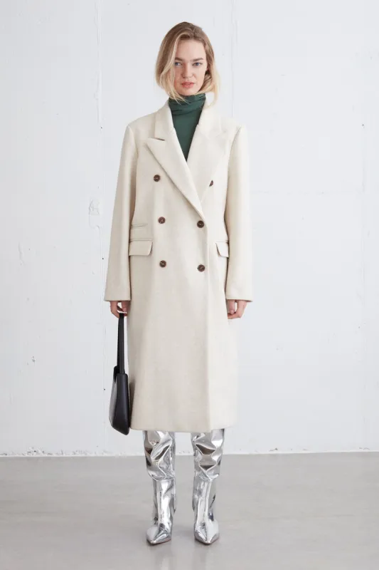 DOUBLE BREASTED COAT sold by OAK AND FORT