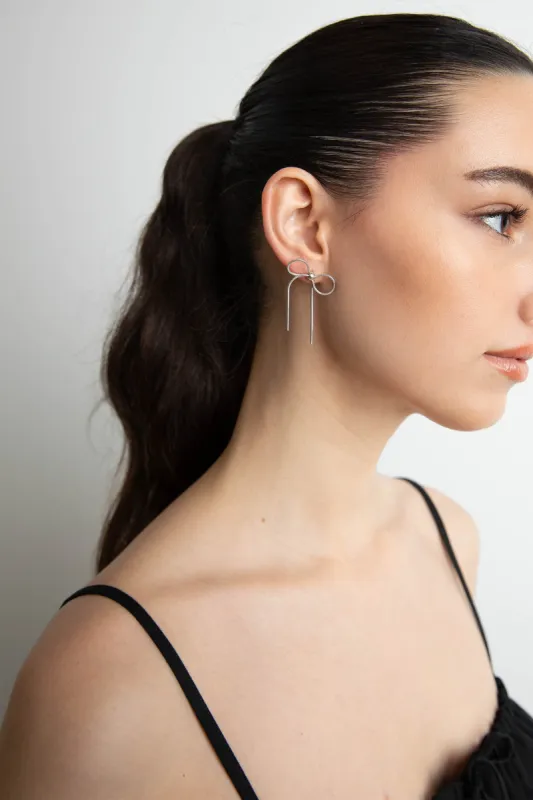 CHAIN BOW EARRING sold by OAK AND FORT