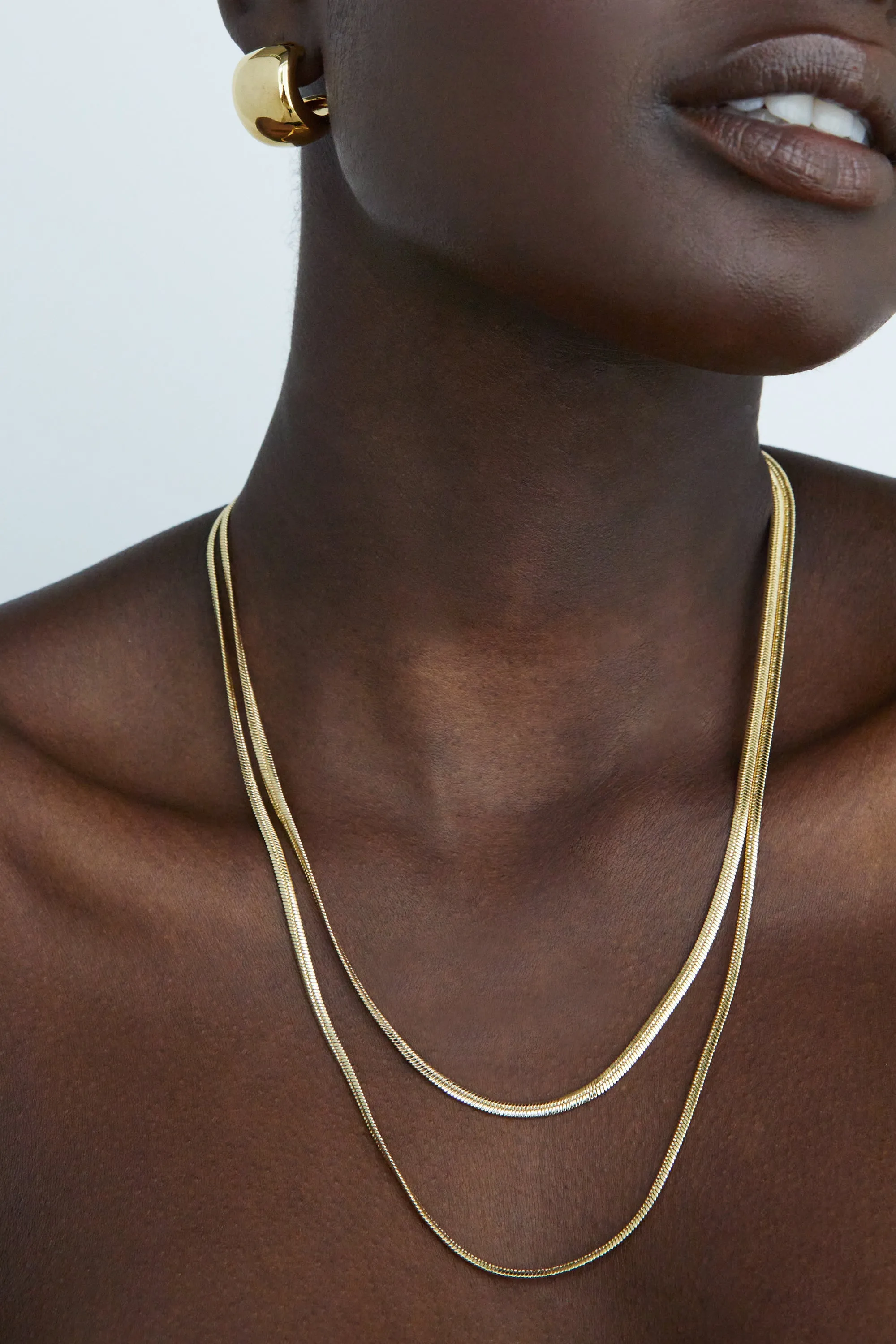 THIN SNAKE CHAIN sold by OAK AND FORT product image thumbnail 2