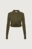 CROPPED BUTTON FRONT CARDIGAN sold by OAK AND FORT