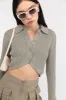 CROPPED BUTTON FRONT CARDIGAN sold by OAK AND FORT