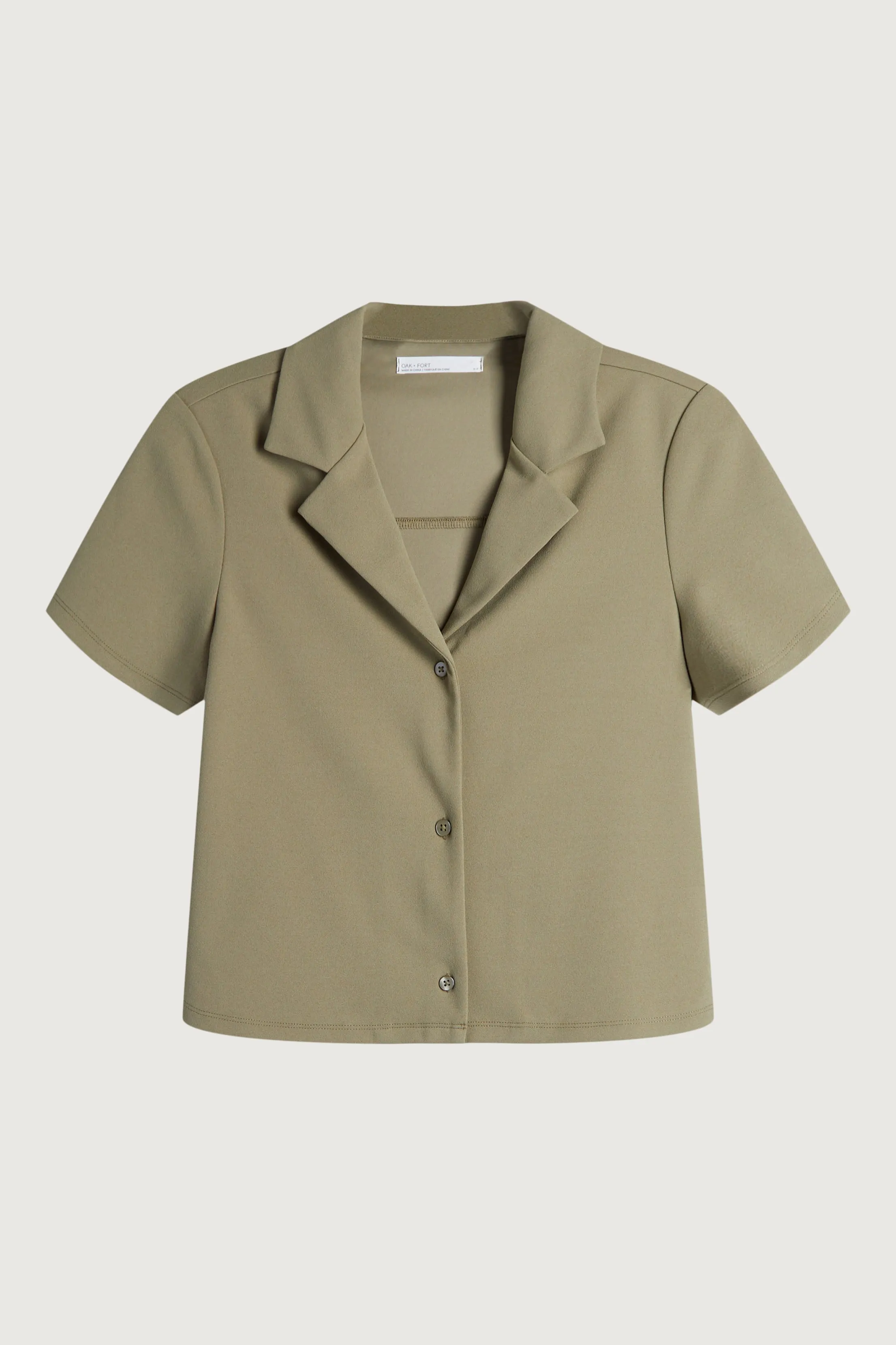 COLLARED BUTTON UP SHORT SLEEVE SHIRT sold by OAK AND FORT product image thumbnail 3