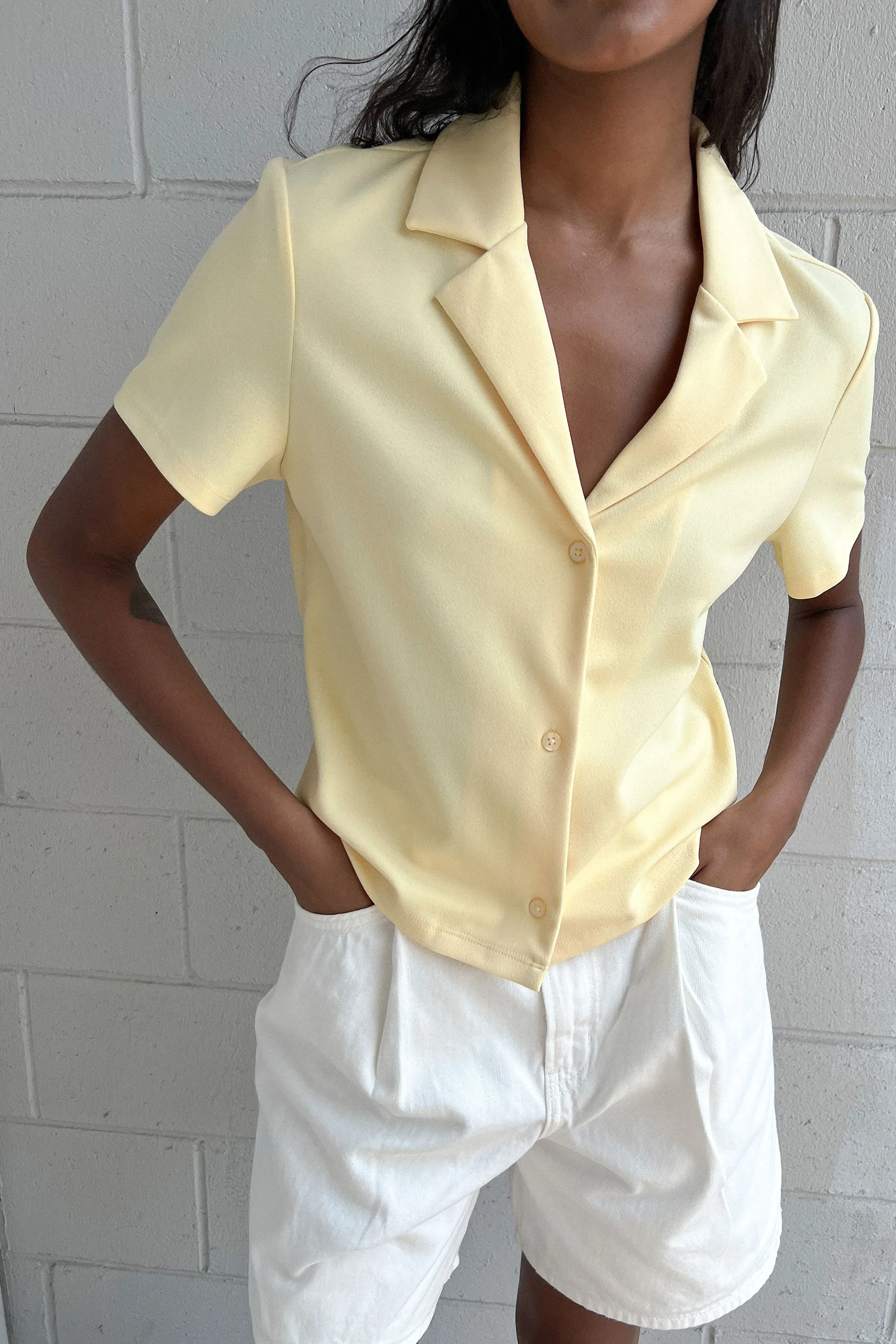 COLLARED BUTTON UP SHORT SLEEVE SHIRT sold by OAK AND FORT product image thumbnail 4