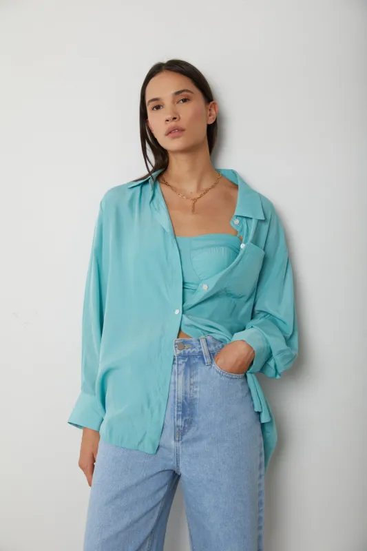 BUSTIER TANK AND OVERSIZED SHIRT SET sold by OAK AND FORT