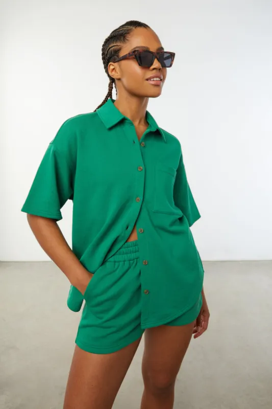 SHORT SLEEVE BUTTON UP sold by OAK AND FORT