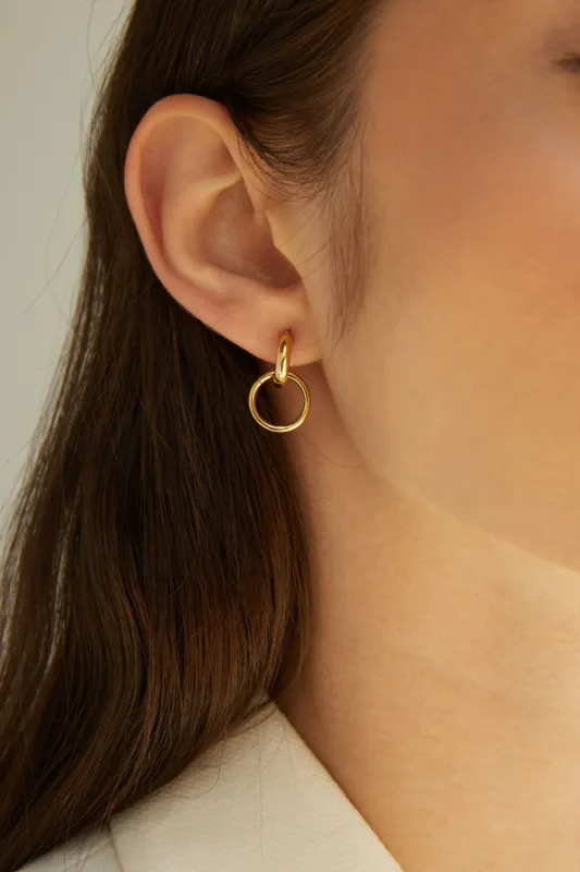 LINKED HOOP EARRING sold by OAK AND FORT