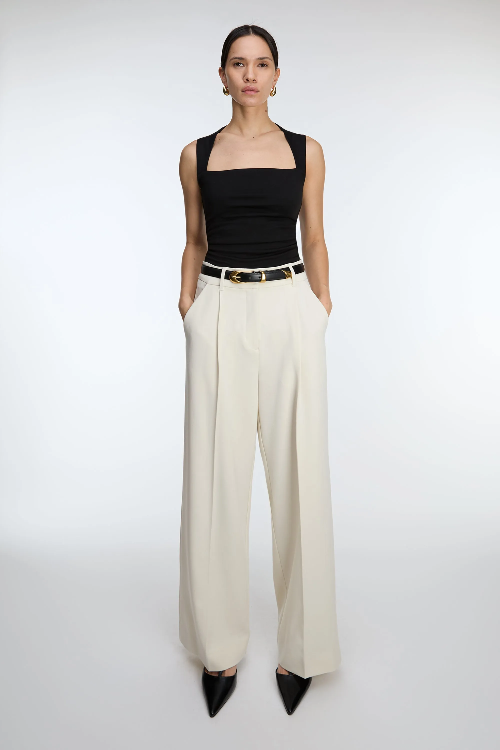 GENUINE LEATHER METAL TIP BELT sold by OAK AND FORT product image thumbnail 3