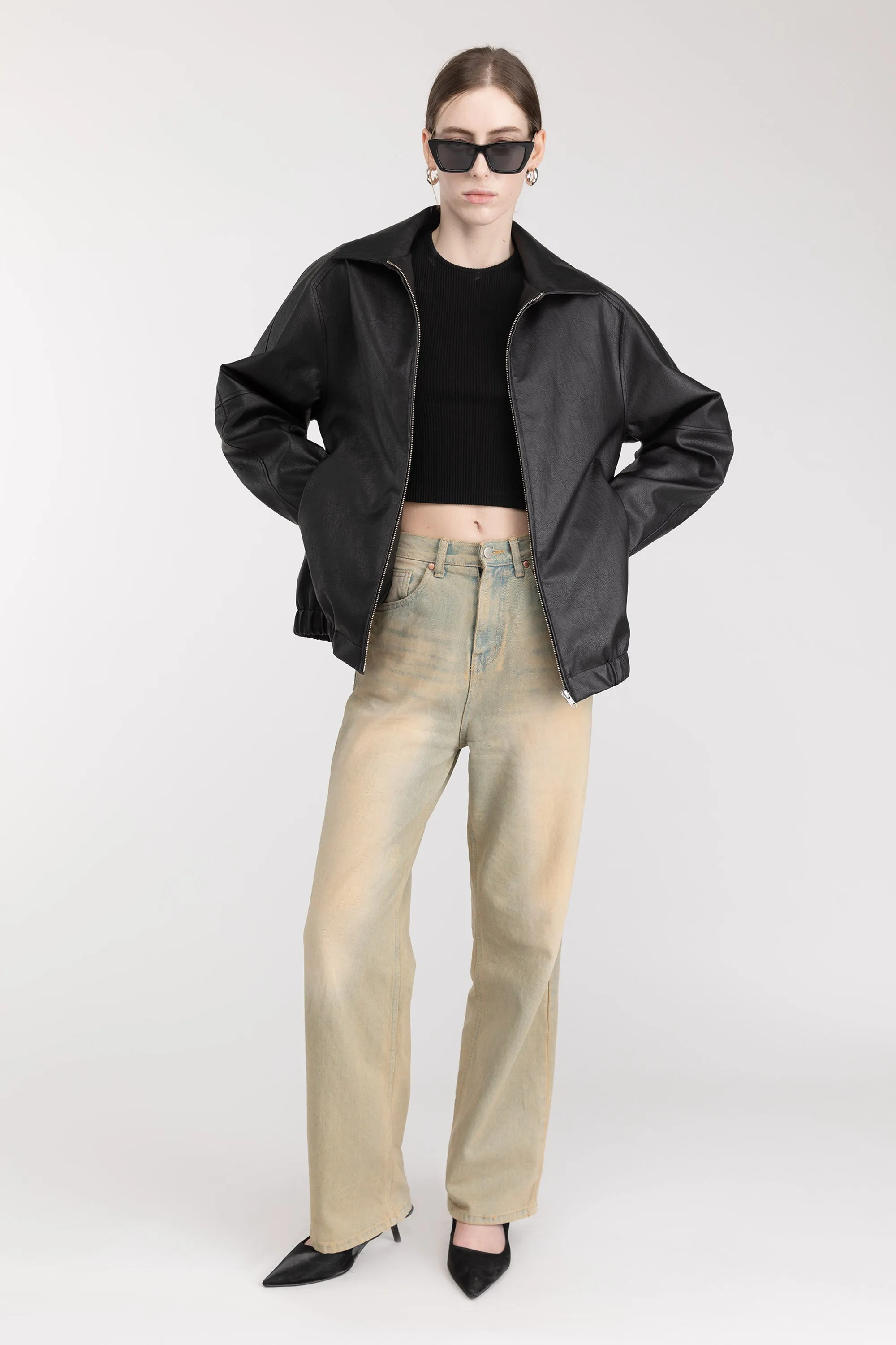 RELAXED FIT DENIM JEANS sold by OAK AND FORT product image thumbnail 2
