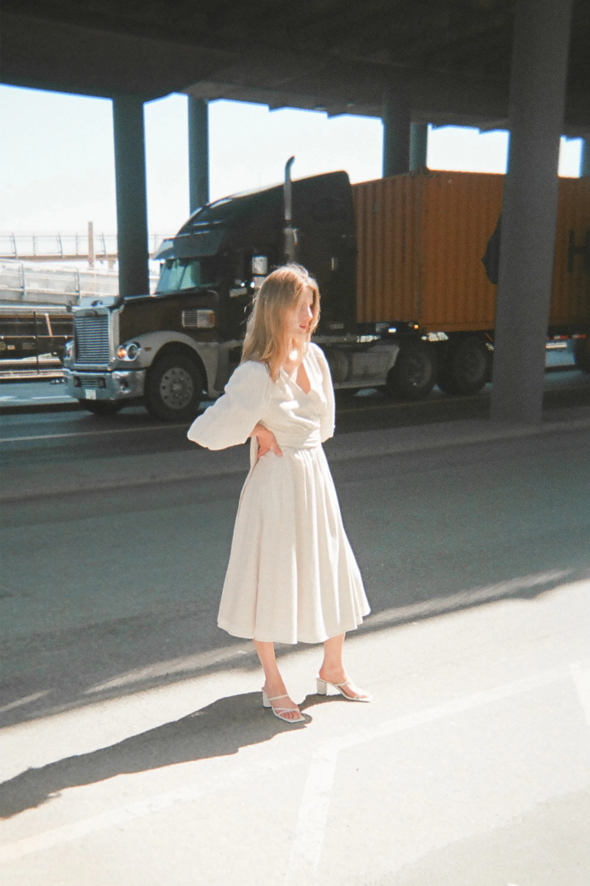 MIDI WRAP DRESS sold by OAK AND FORT product image thumbnail 3