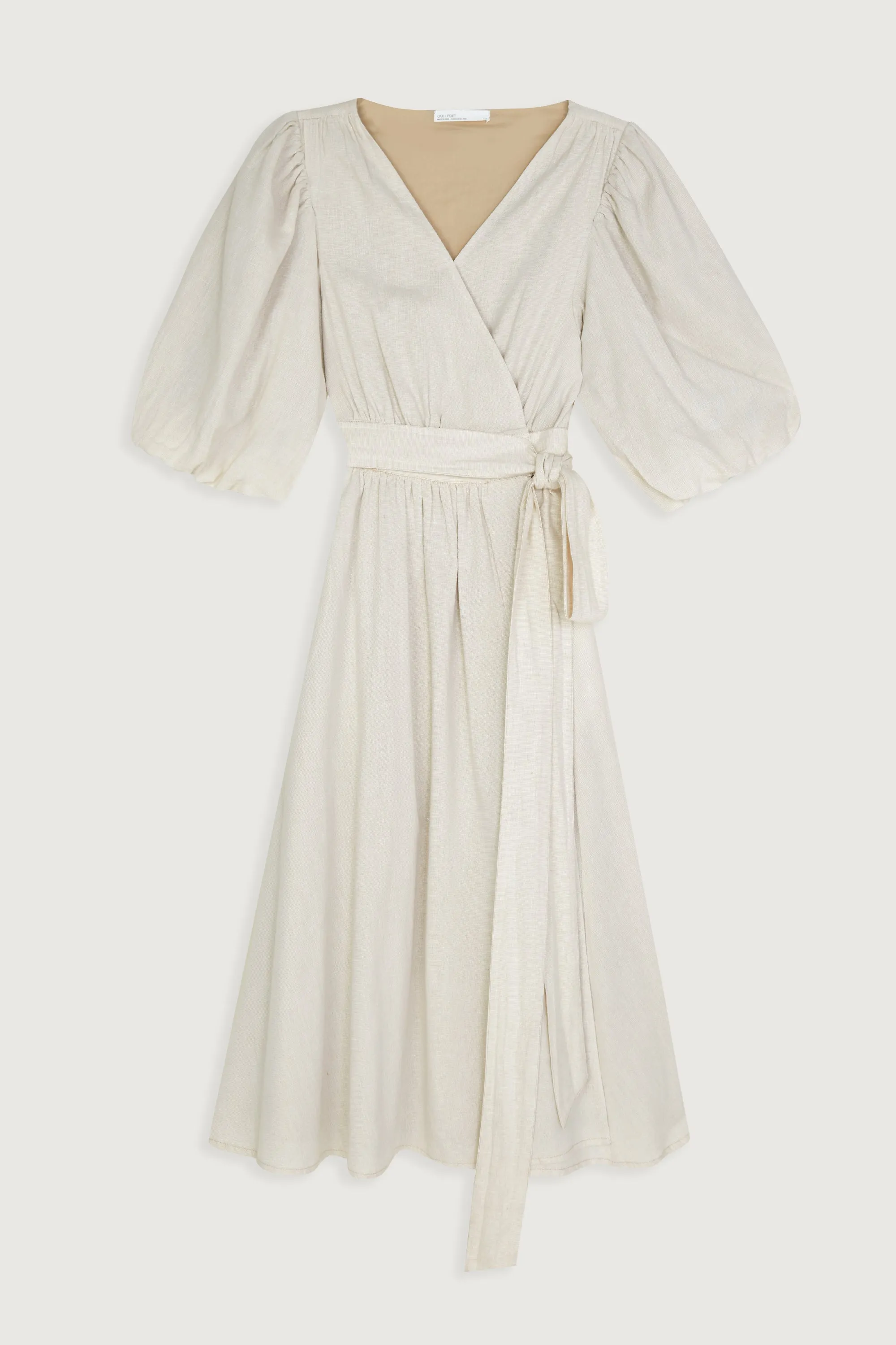 MIDI WRAP DRESS sold by OAK AND FORT product image thumbnail 5