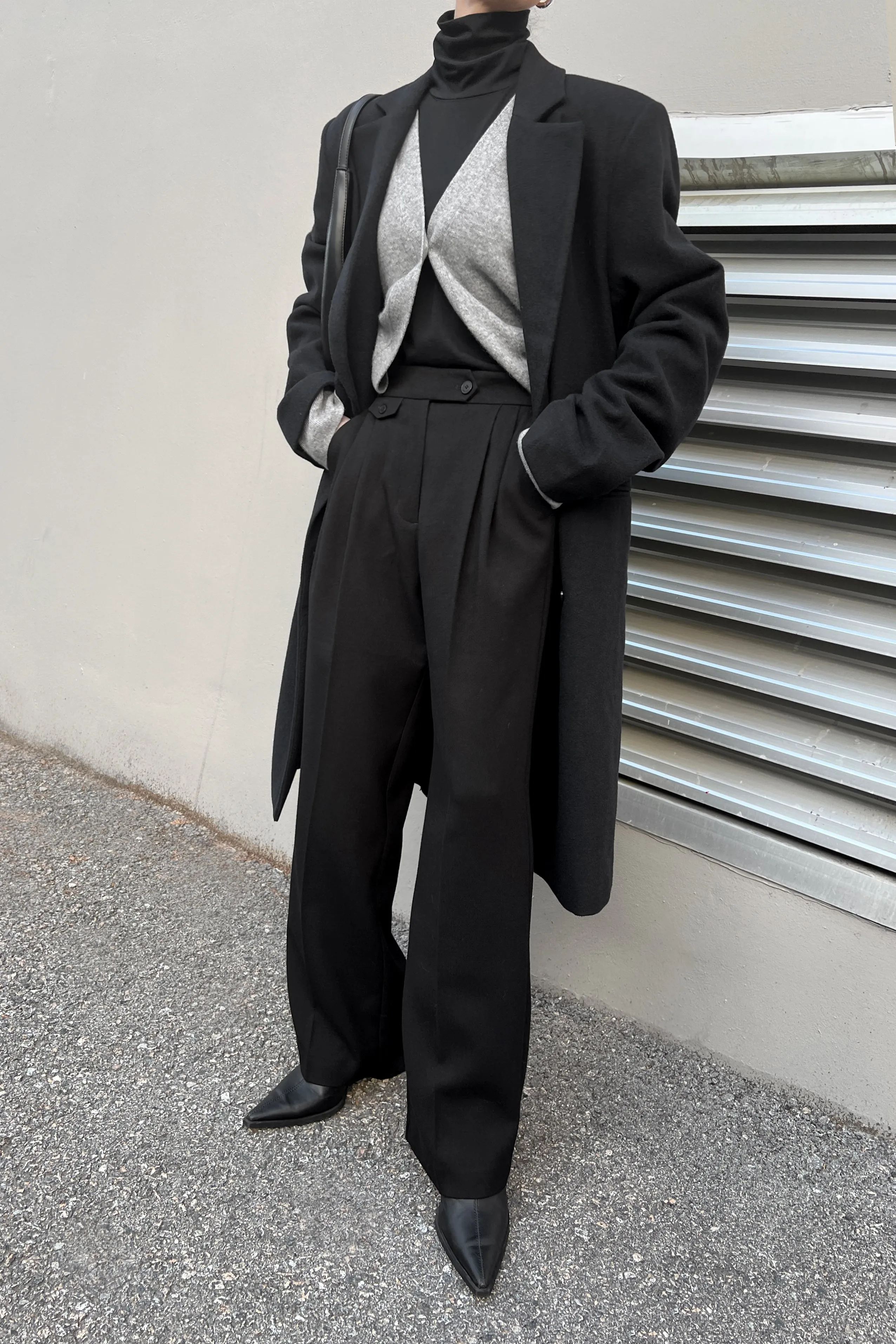 WIDE LEG TROUSER WITH WAIST DETAILS sold by OAK AND FORT product image thumbnail 2