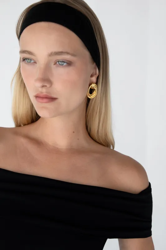 DOUBLE KNOT EARRING sold by OAK AND FORT