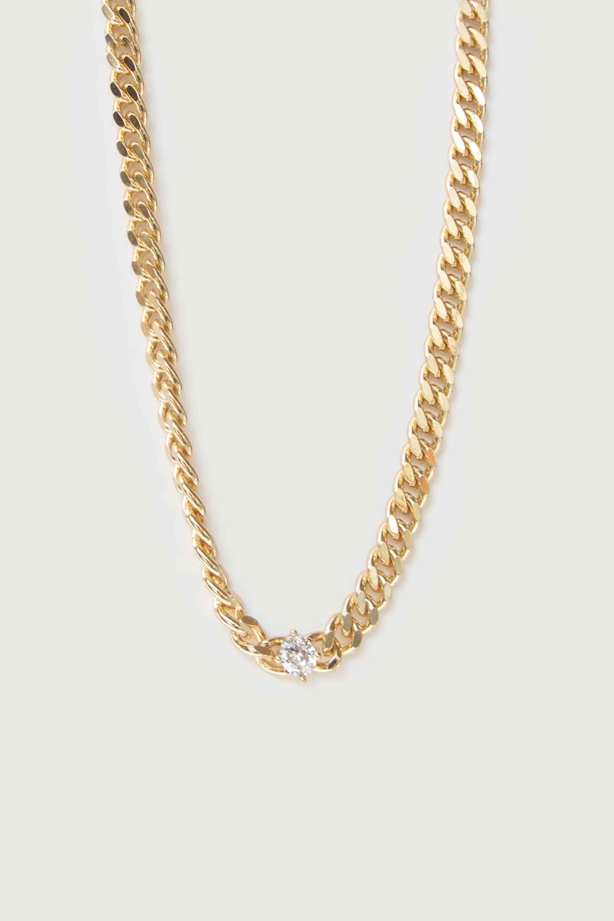 ZIRCONIA CHAIN NECKLACE sold by OAK AND FORT product image thumbnail 3