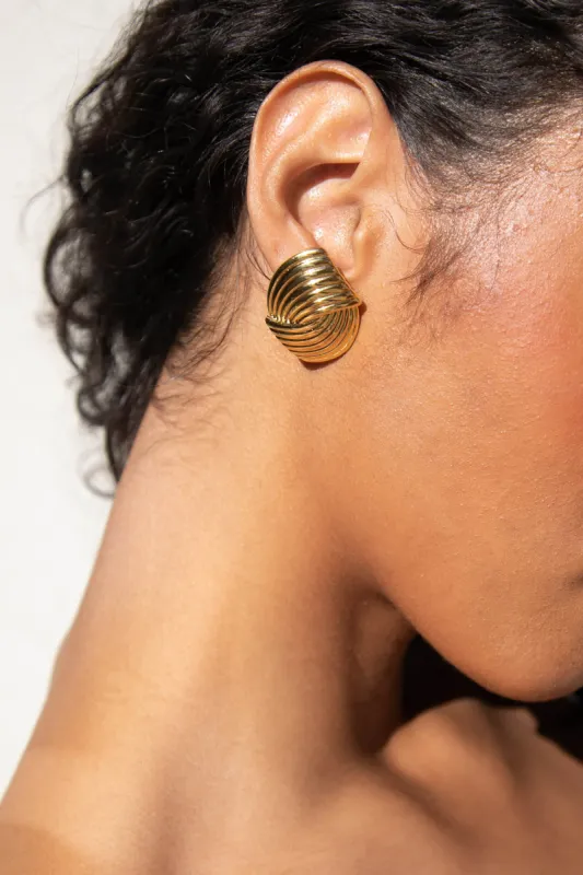 ABSTRACT TEXTURED EARRINGS sold by OAK AND FORT