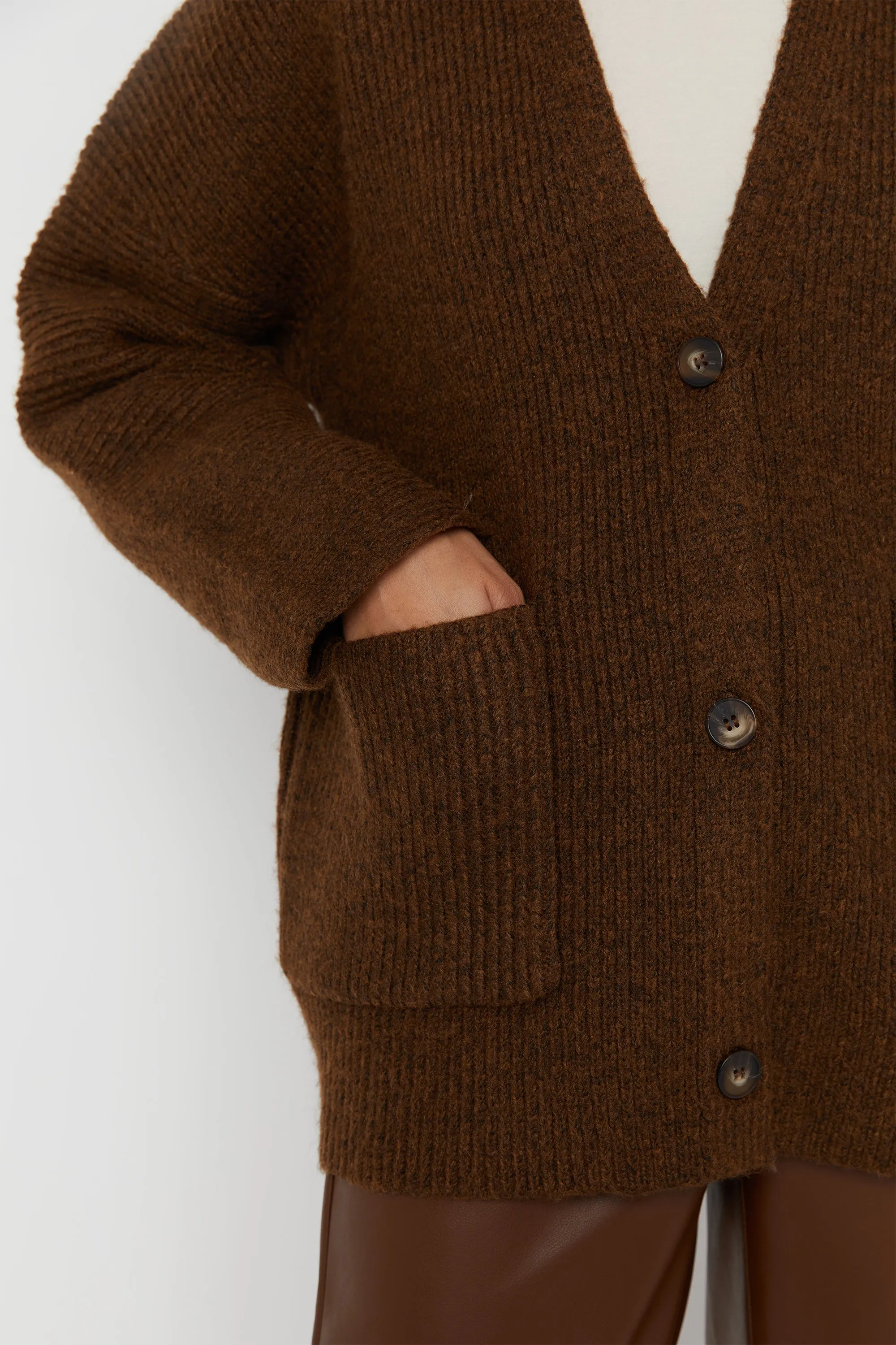 RELAXED FIT CARDIGAN sold by OAK AND FORT product image thumbnail 5