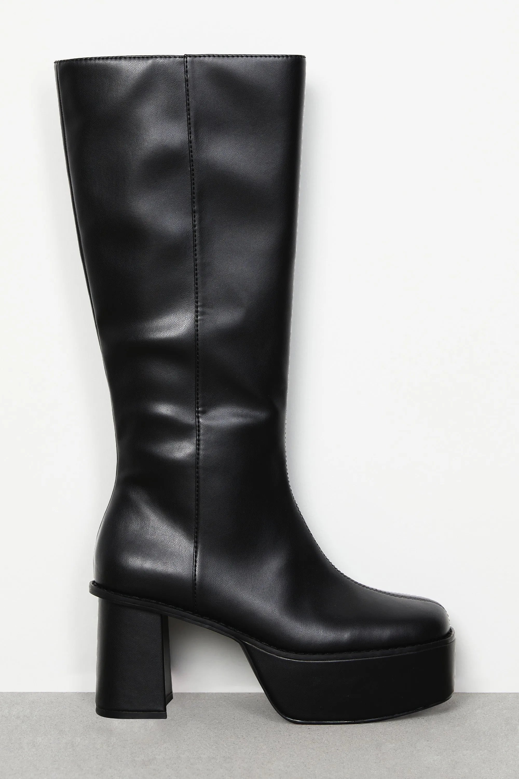 PLATFORM KNEE HIGH BOOTS sold by OAK AND FORT product image thumbnail 2