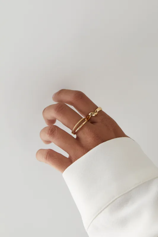 RING WITH TWIST sold by OAK AND FORT