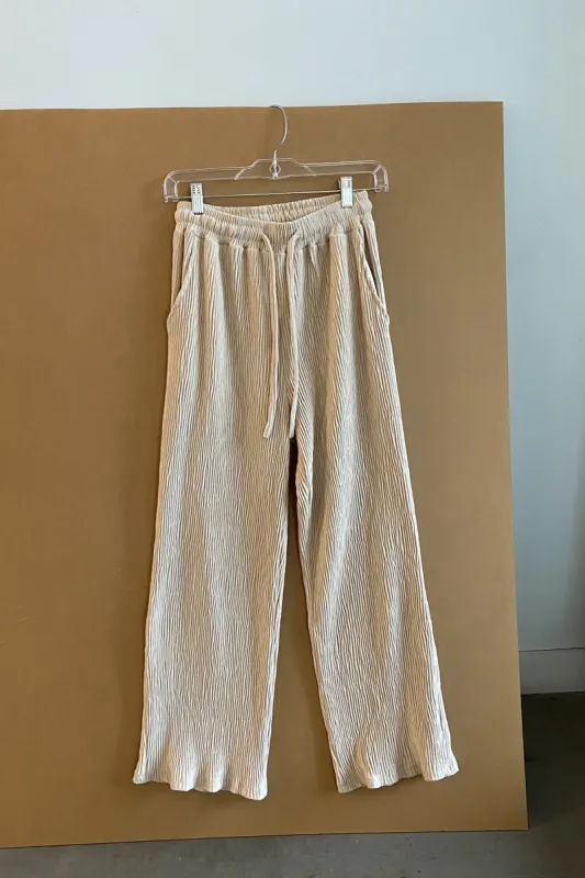 PLEATED VELVET PANT sold by OAK AND FORT