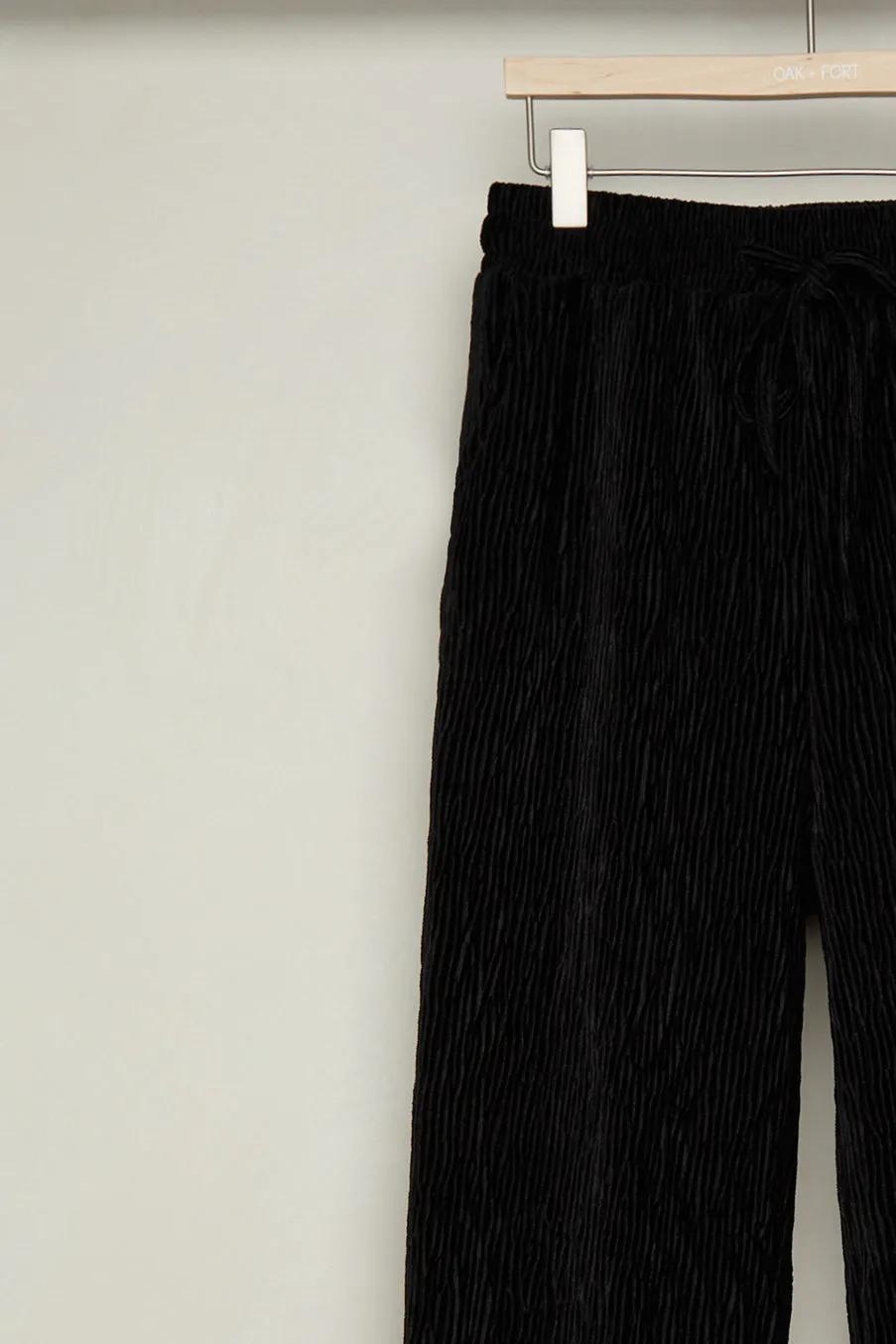 PLEATED VELVET PANT sold by OAK AND FORT product image thumbnail 5