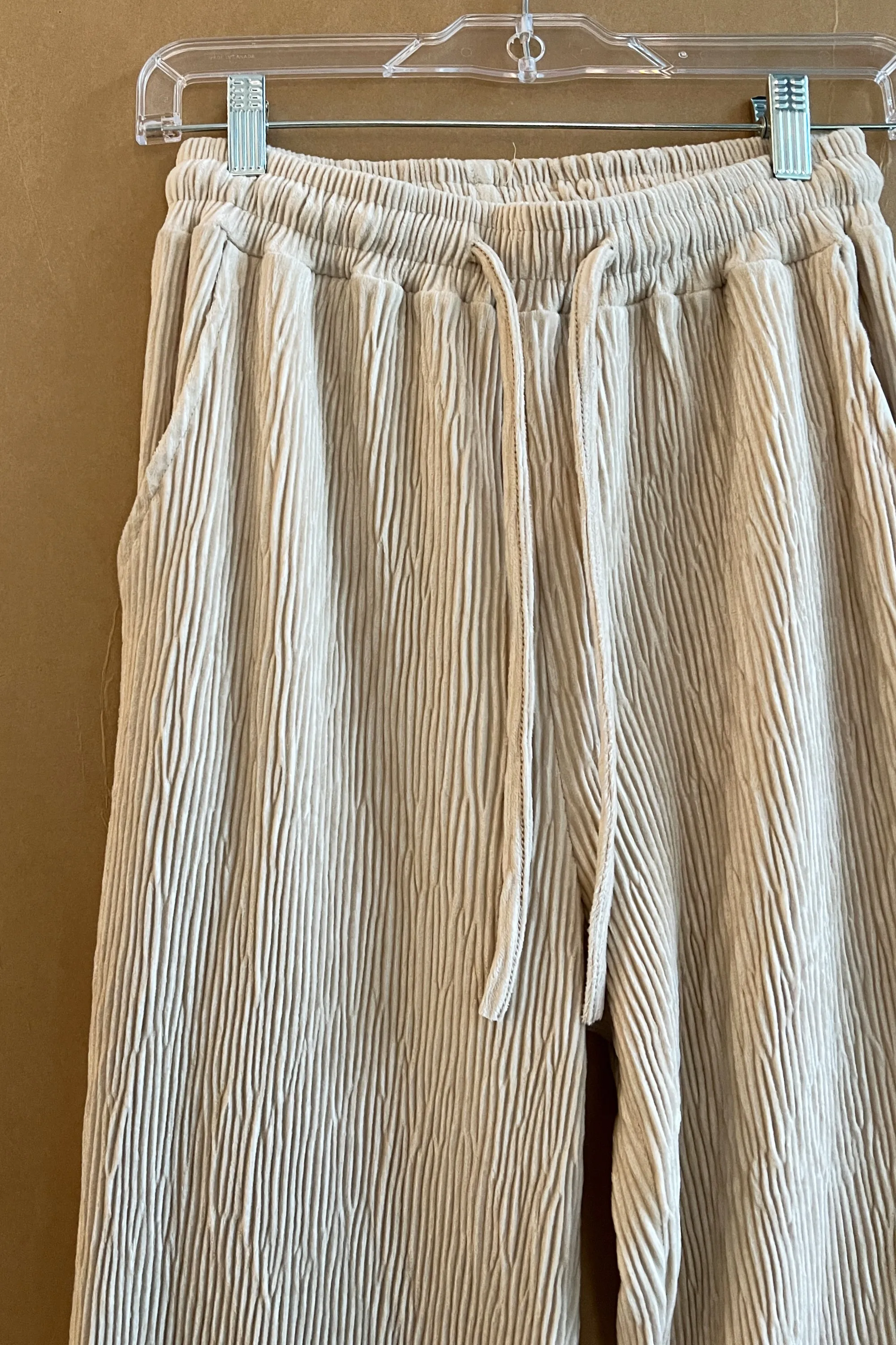 PLEATED VELVET PANT sold by OAK AND FORT product image thumbnail 2