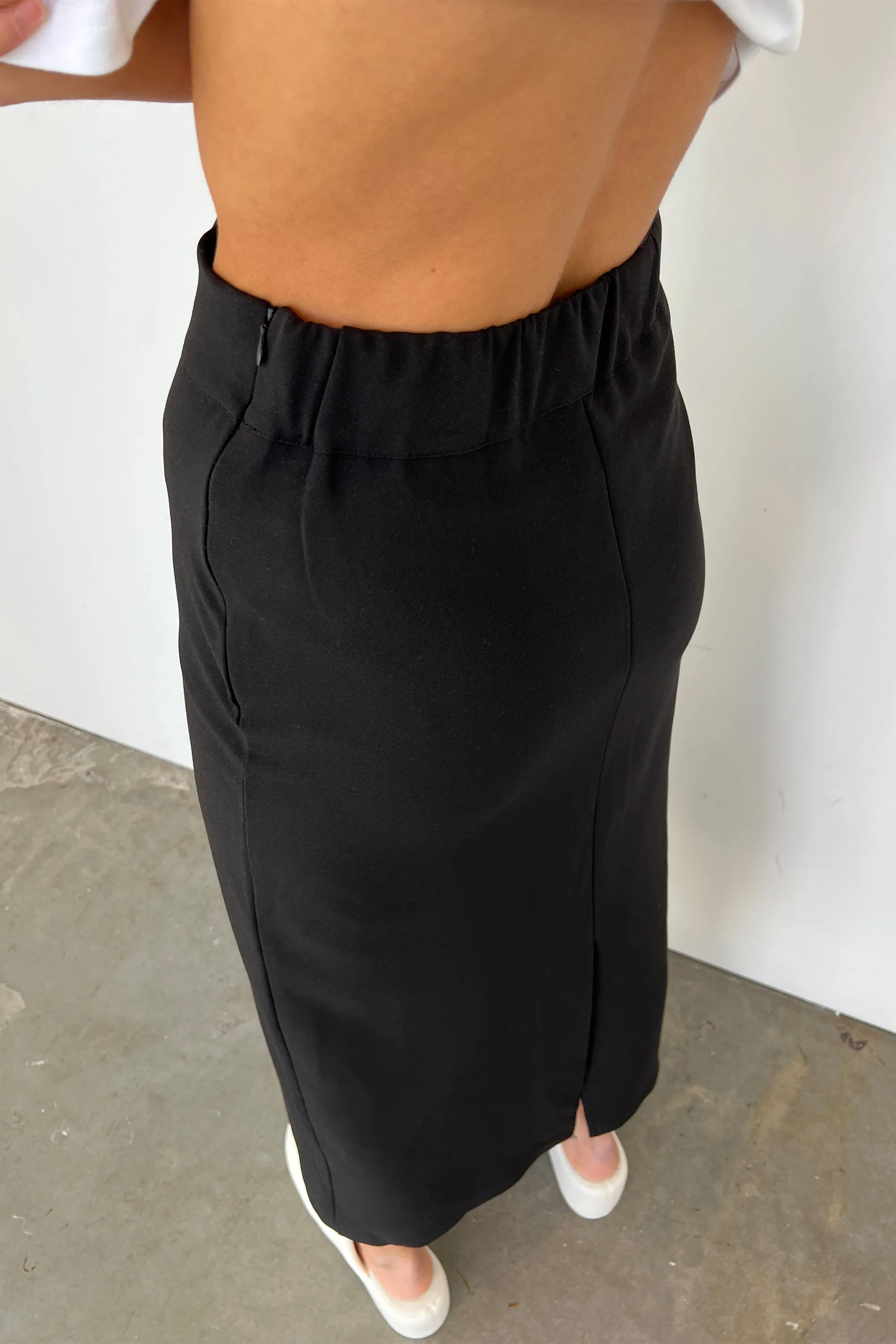 MIDI SKIRT WITH FRONT PLEAT sold by OAK AND FORT product image thumbnail 3