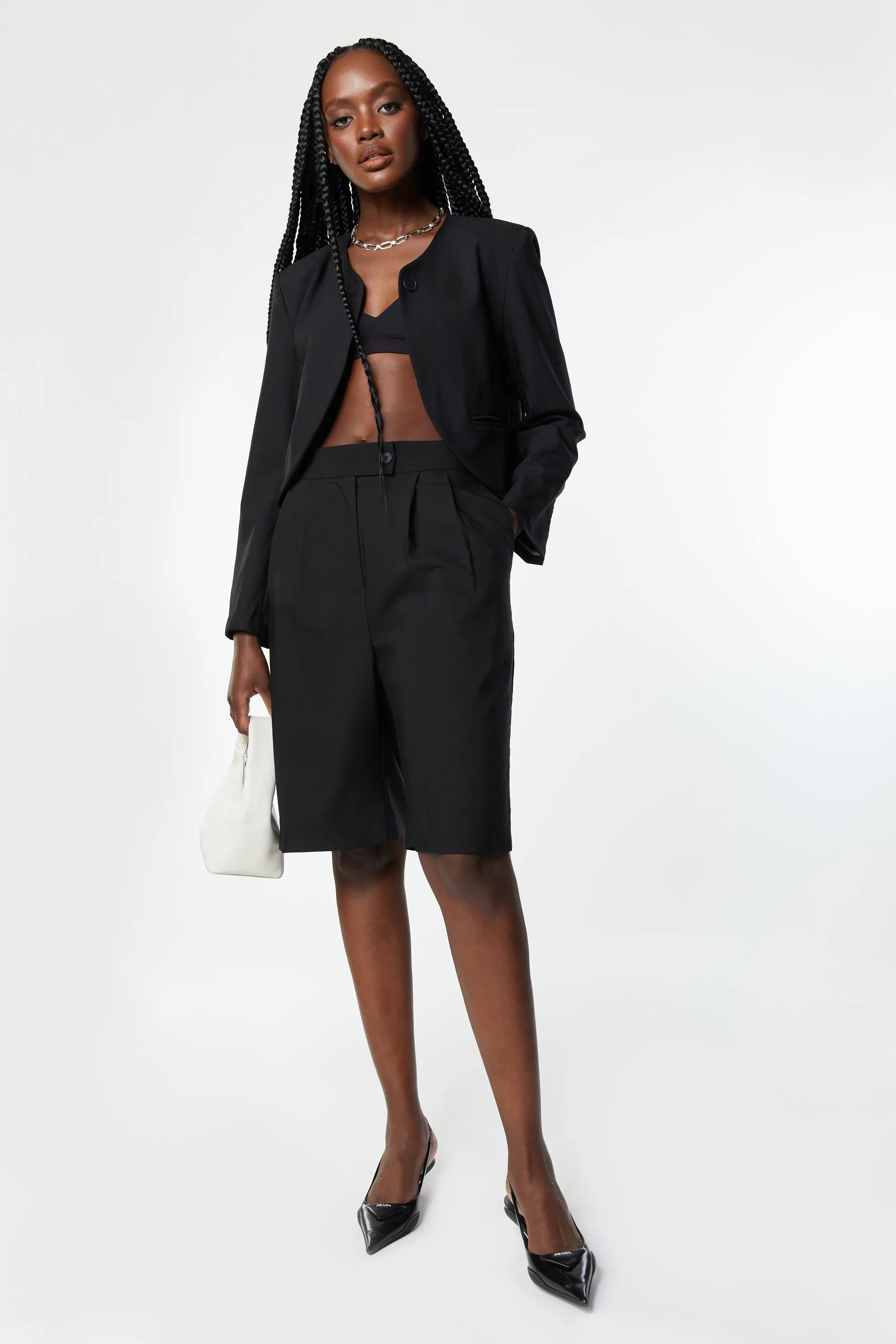 COLLARLESS BLAZER sold by OAK AND FORT product image thumbnail 5