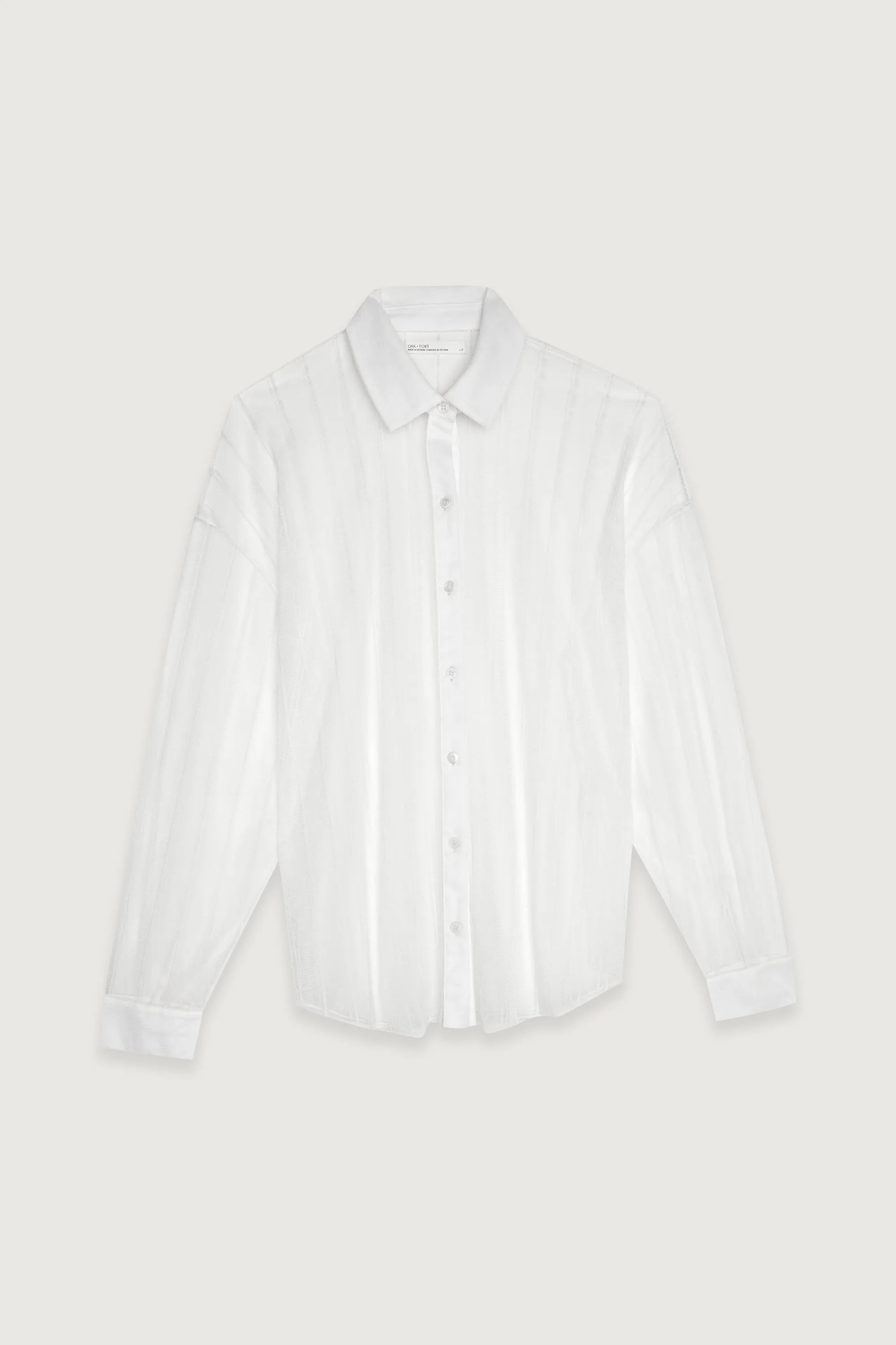 COLLARED MESH BLOUSE sold by OAK AND FORT product image thumbnail 5