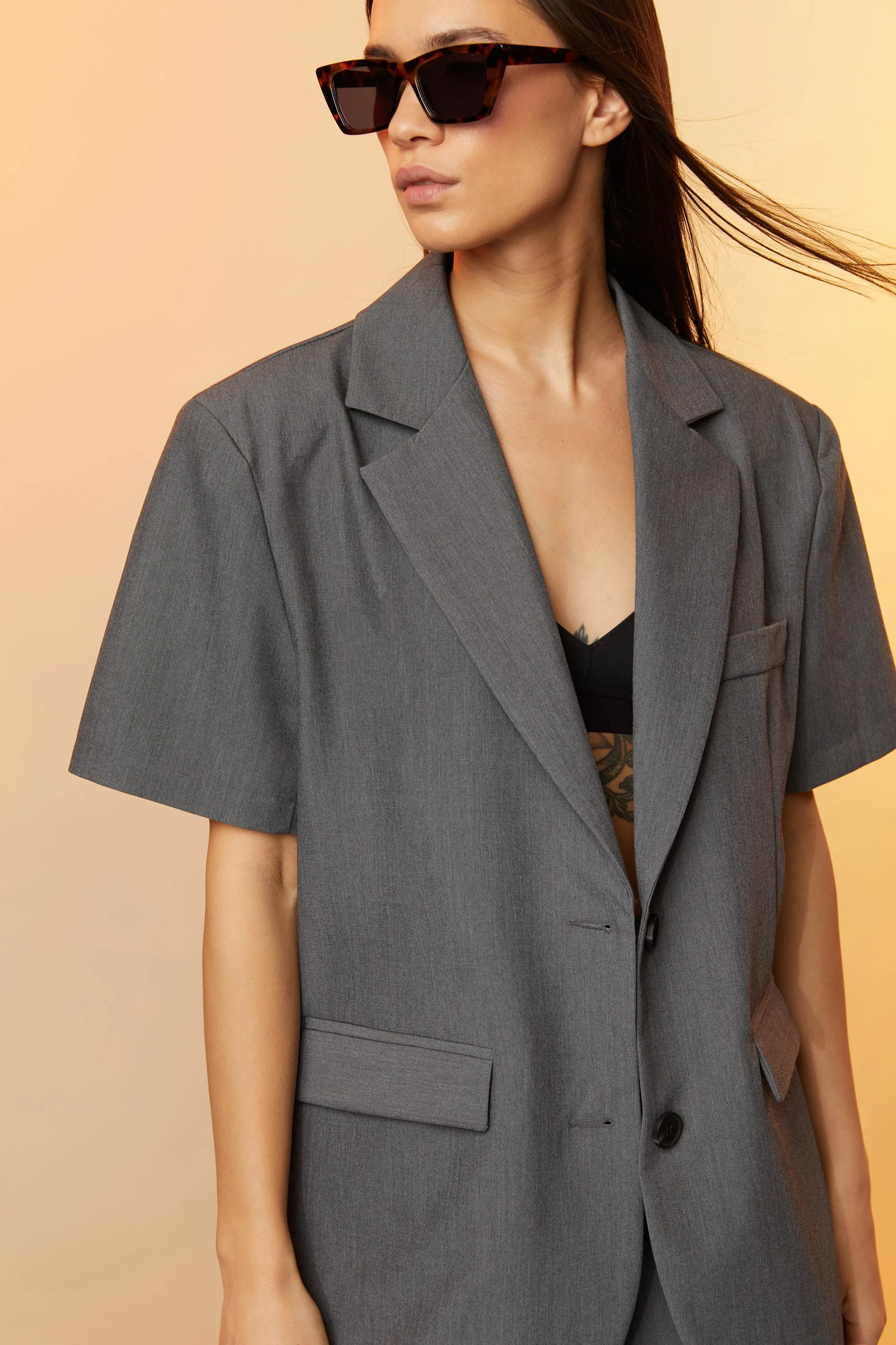 SHORT SLEEVE BLAZER sold by OAK AND FORT product image thumbnail 5