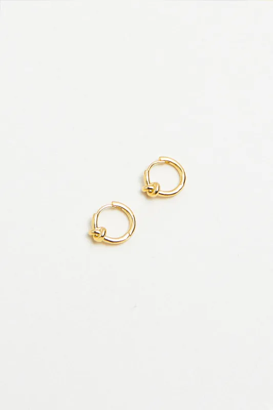KNOT HOOP EARRING sold by OAK AND FORT