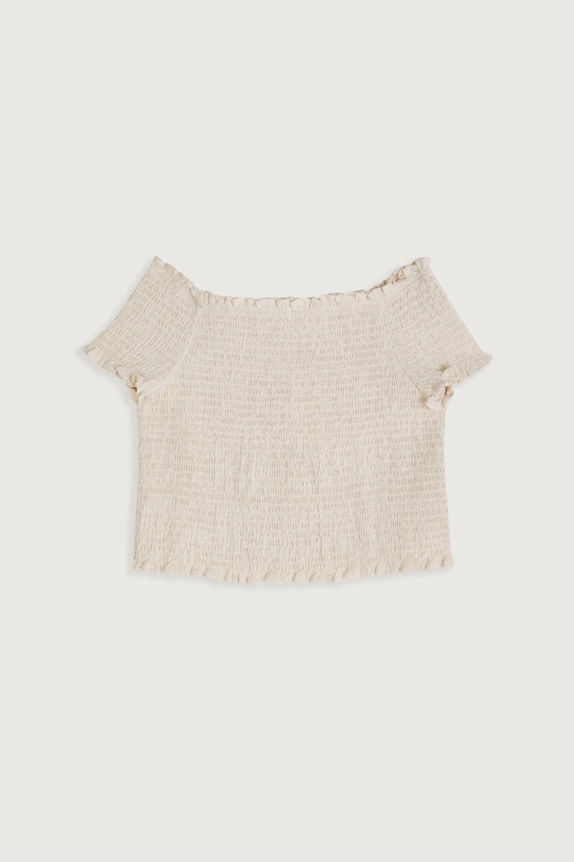 SMOCKED OFF SHOULDER TOP sold by OAK AND FORT product image thumbnail 5