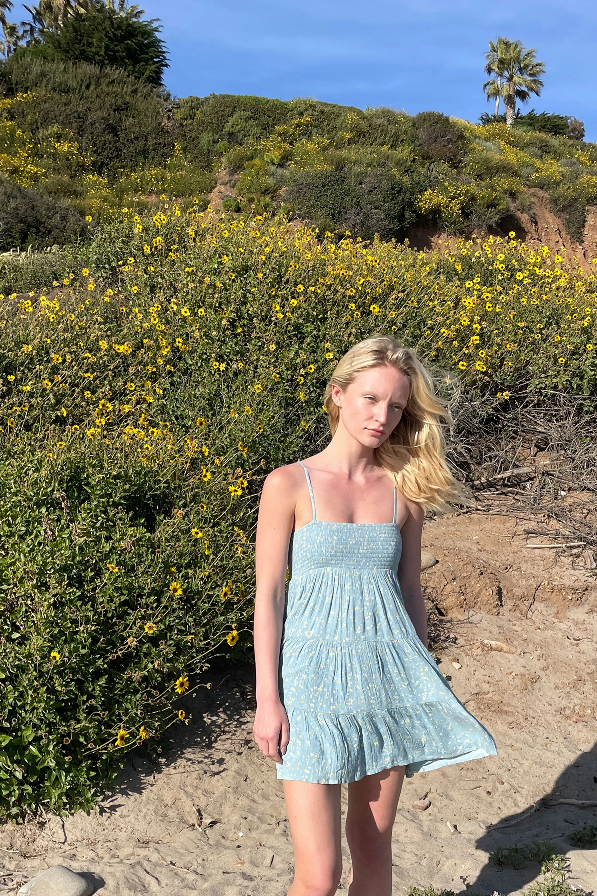 FLORAL TIERED MINI DRESS sold by OAK AND FORT