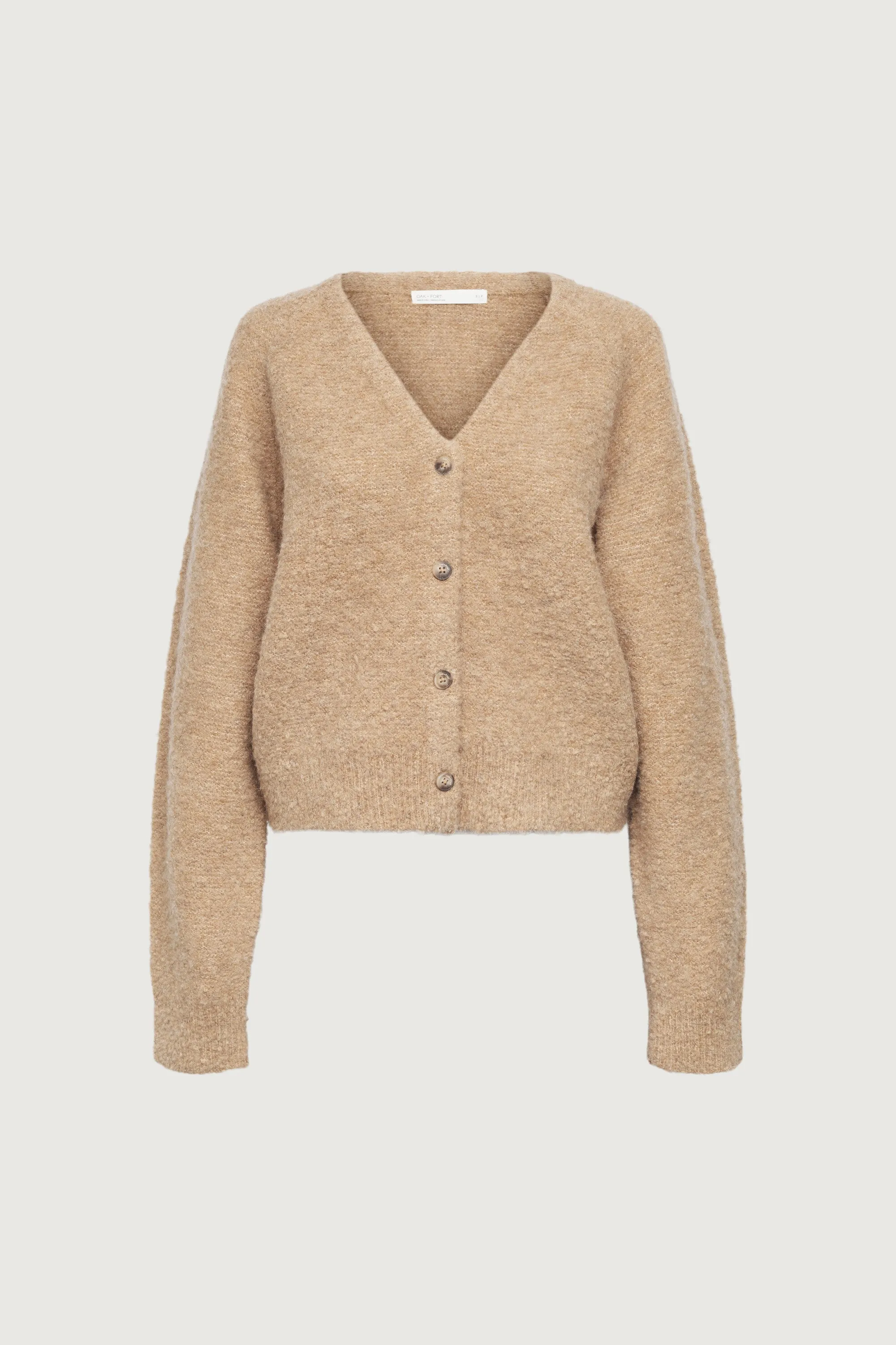 BOUCLE KNIT BUTTON FRONT CARDIGAN sold by OAK AND FORT product image thumbnail 5
