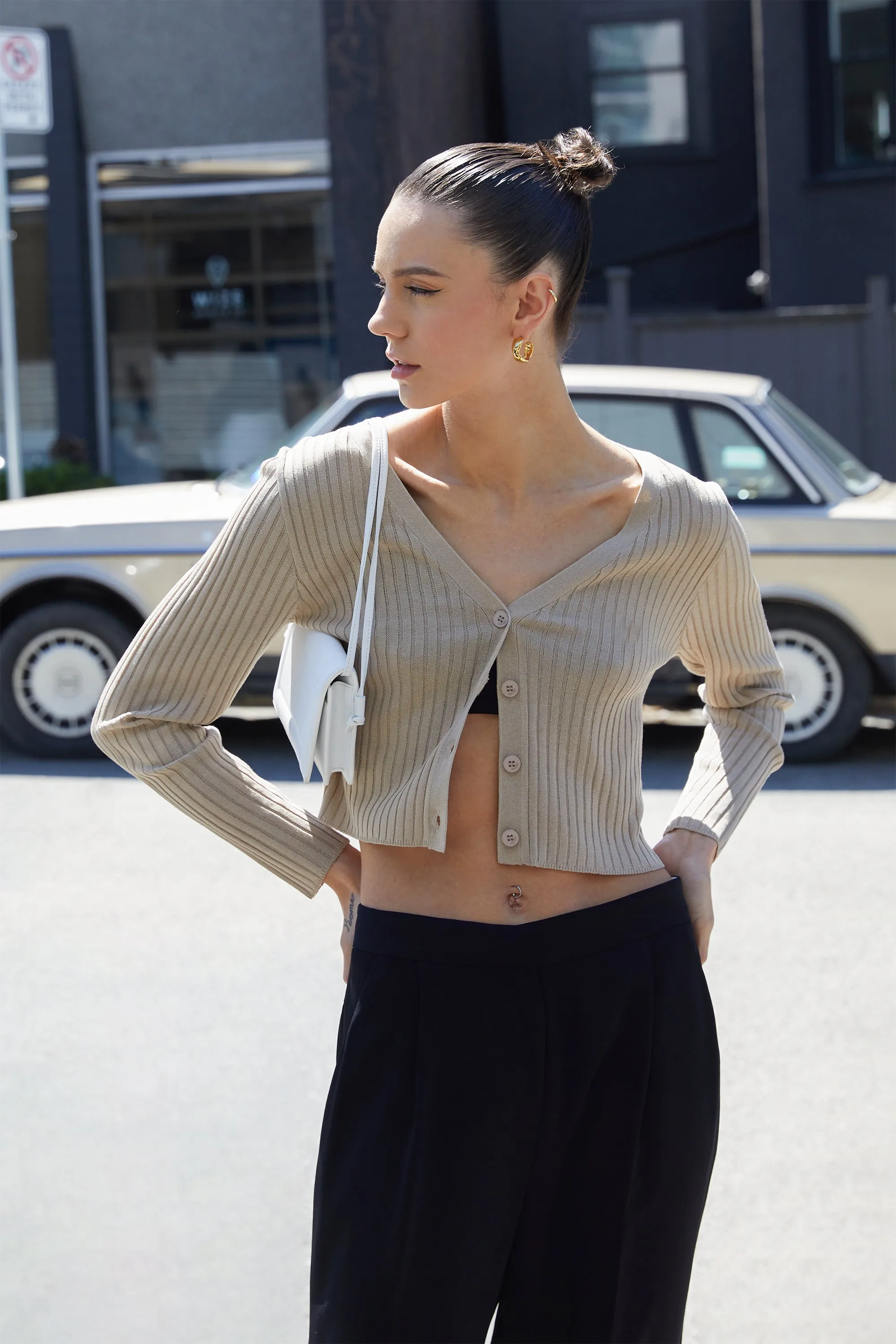 LONG SLEEVE CARDIGAN sold by OAK AND FORT product image thumbnail 4