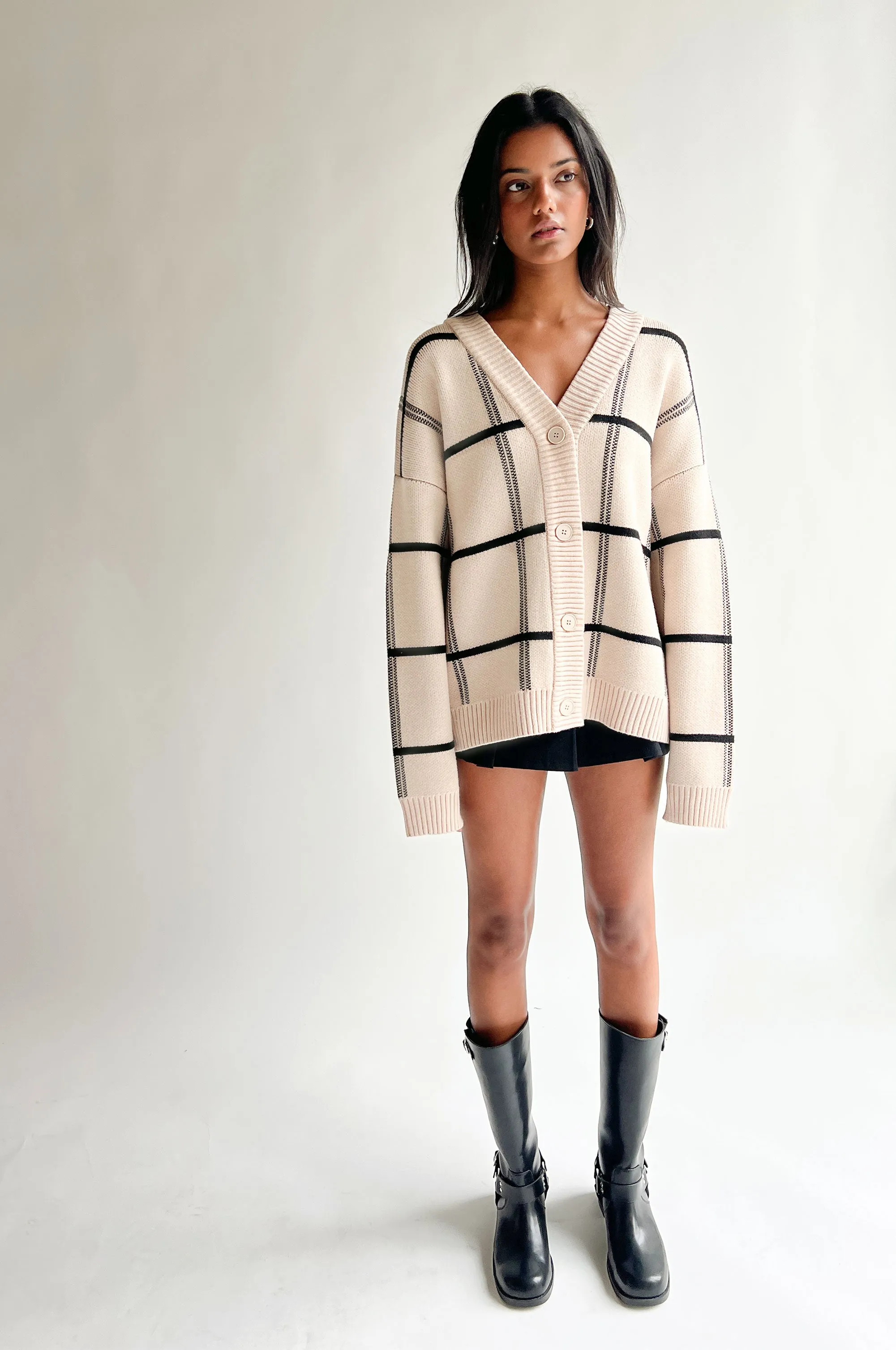 OVERSIZED PLAID CARDIGAN sold by OAK AND FORT product image thumbnail 2