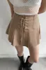 PLEATED TWILL MINI SKIRT sold by OAK AND FORT