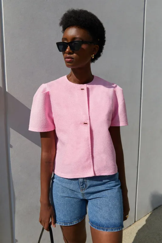 TWEED SHORT SLEEVE JACKET sold by OAK AND FORT