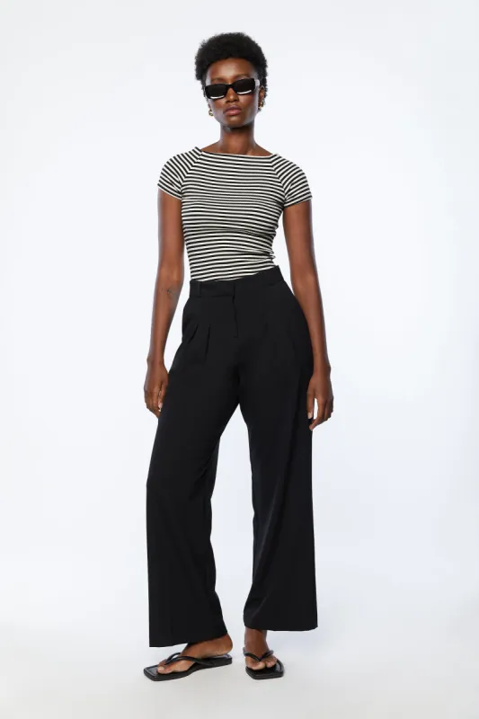 FITTED STRIPED TOP sold by OAK AND FORT