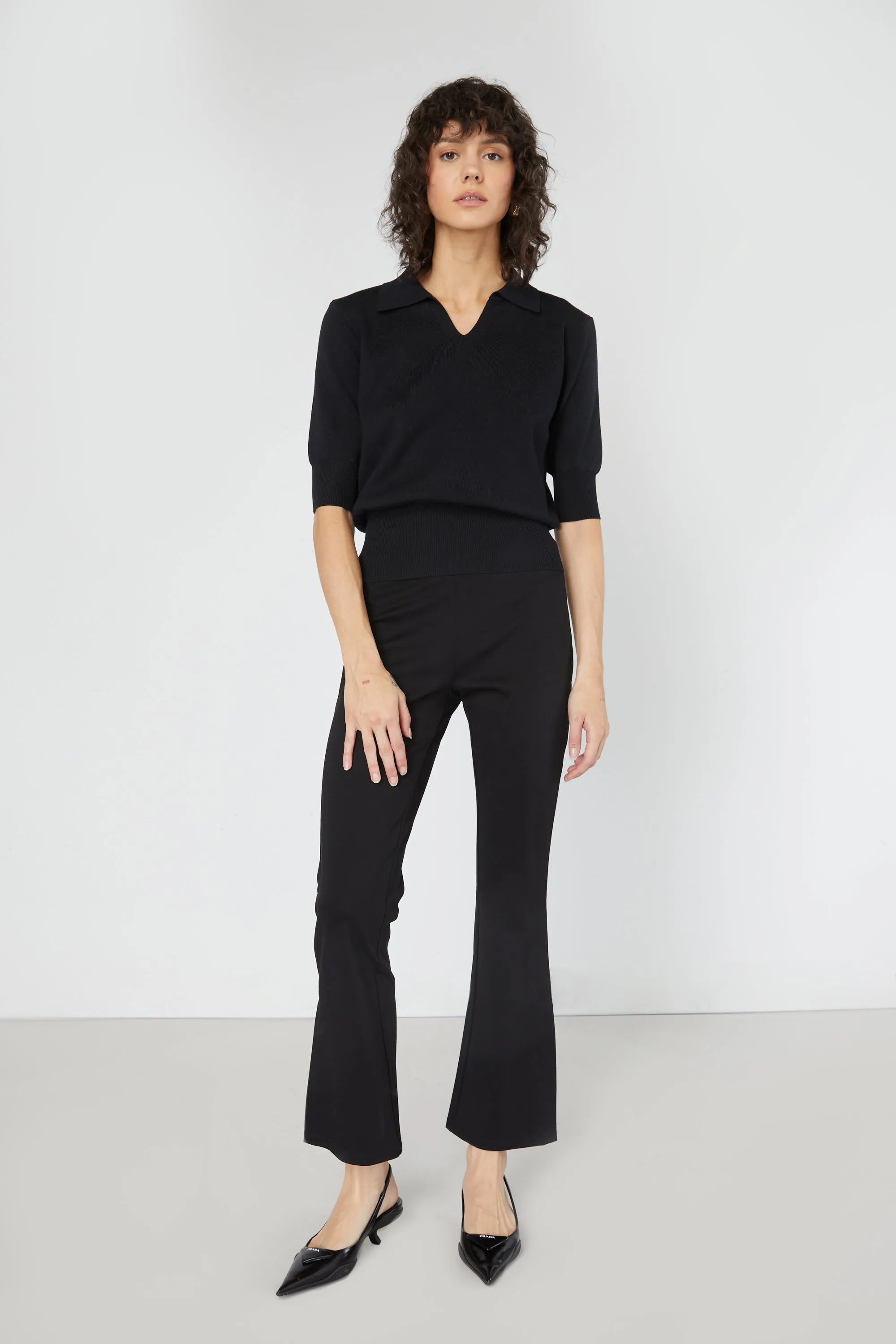 COLLARED KNIT TOP sold by OAK AND FORT product image thumbnail 2