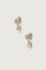 ZIRCONIA PEARL DROP EARRING sold by OAK AND FORT