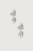 ZIRCONIA PEARL DROP EARRING sold by OAK AND FORT