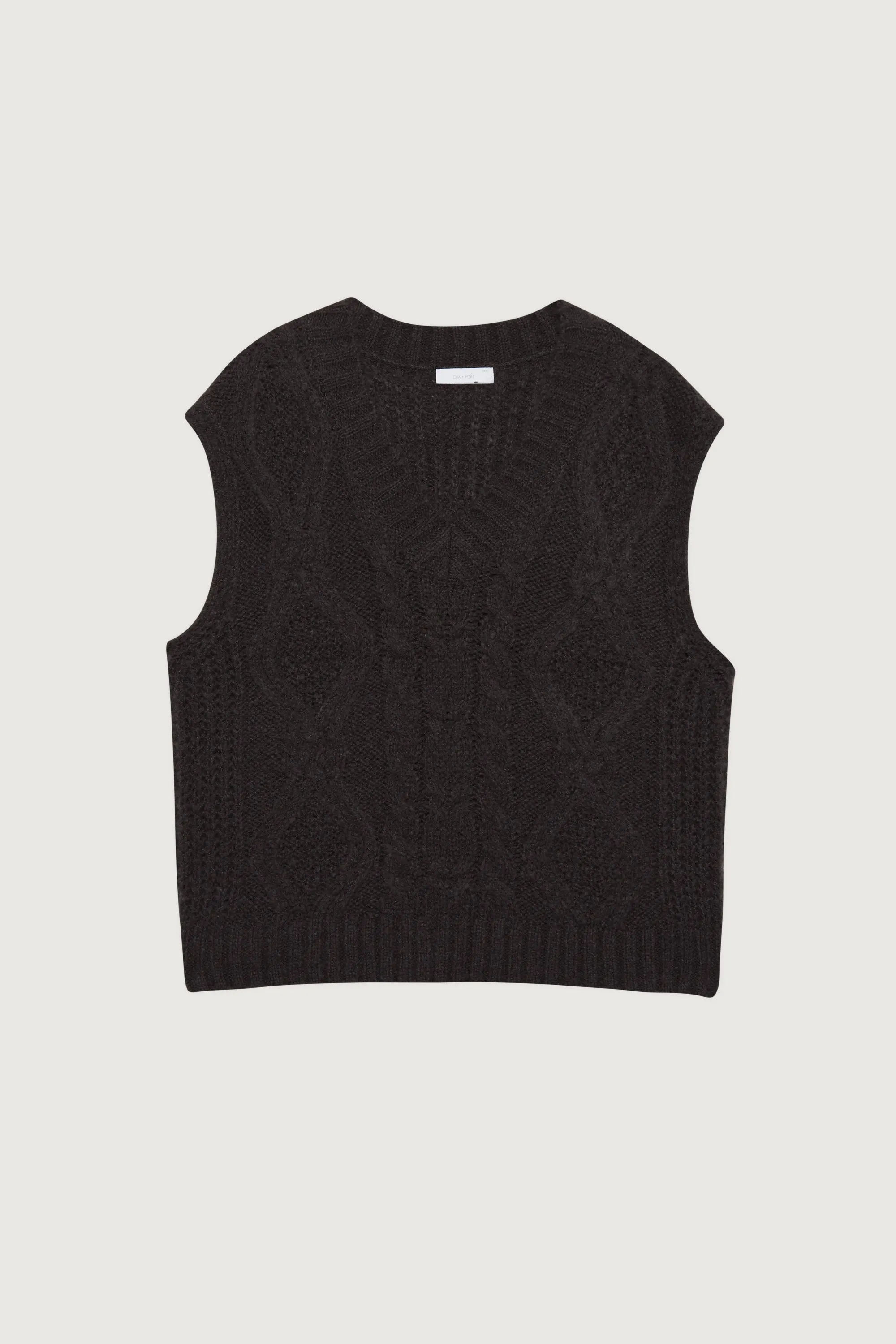 CABLE KNIT VEST sold by OAK AND FORT product image thumbnail 5