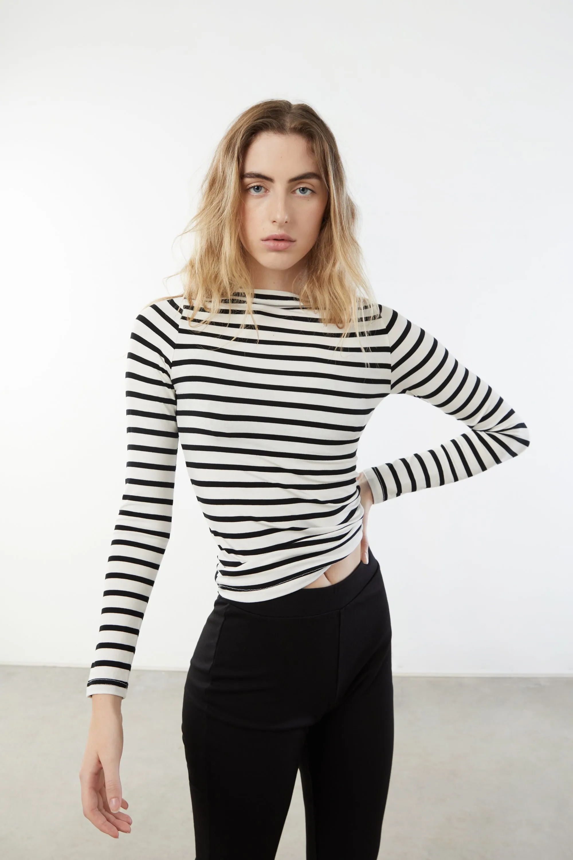 STRIPED LONG SLEEVE TOP sold by OAK AND FORT