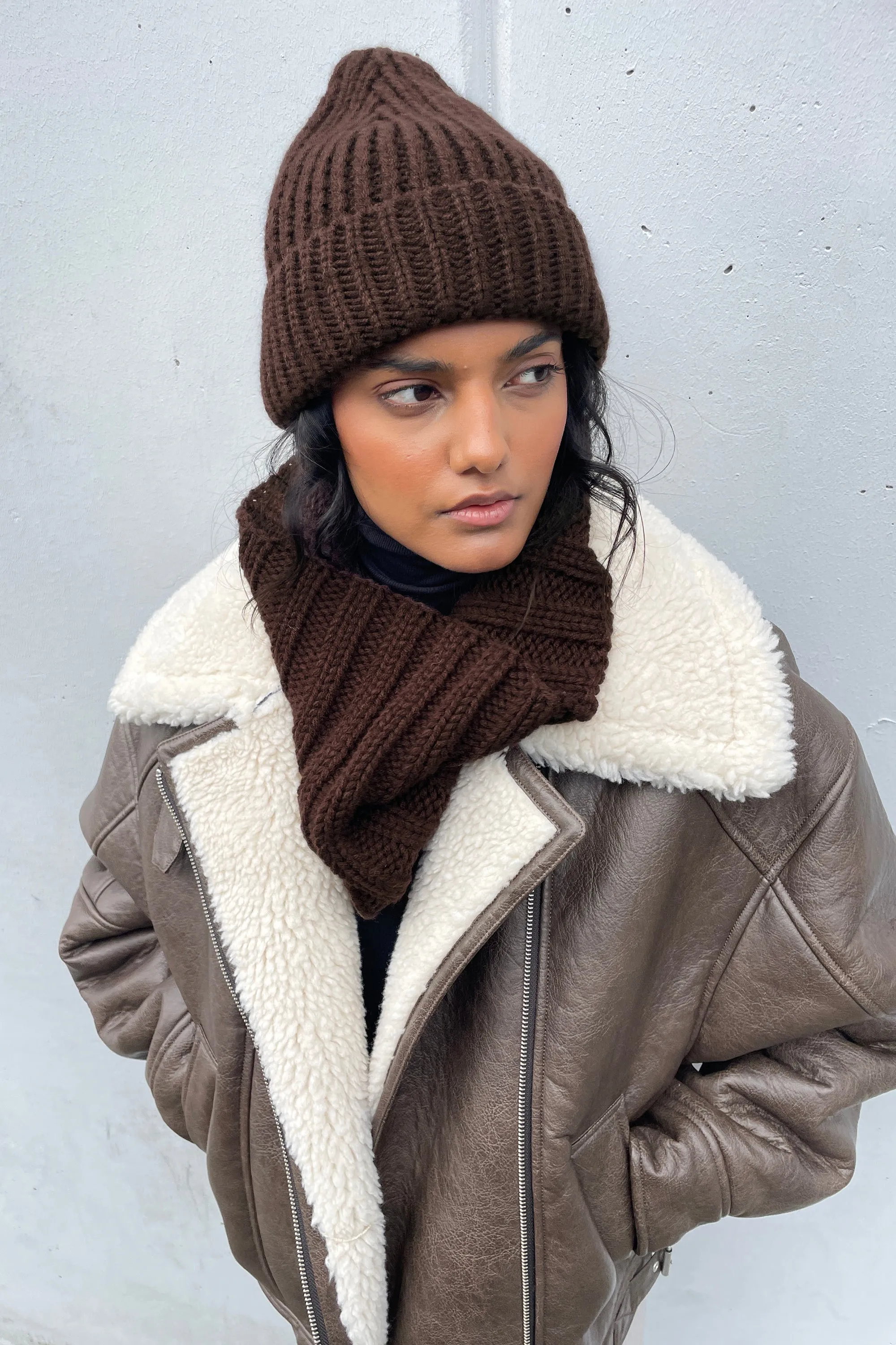 THICK RIBBED BEANIE sold by OAK AND FORT product image thumbnail 2